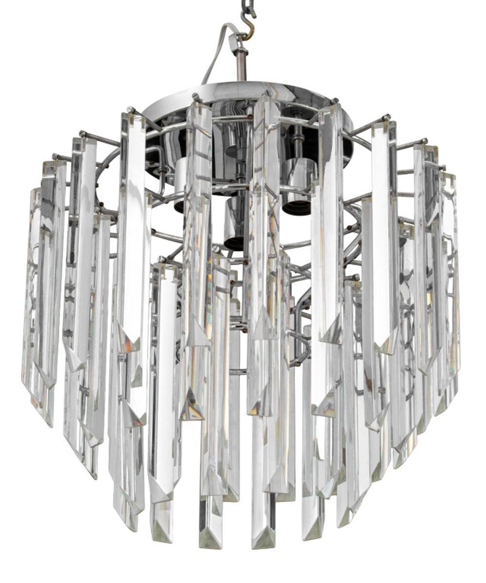 Mid-Century moderno Lampadario a prisma Camer Glass italiano di Murano in vendita