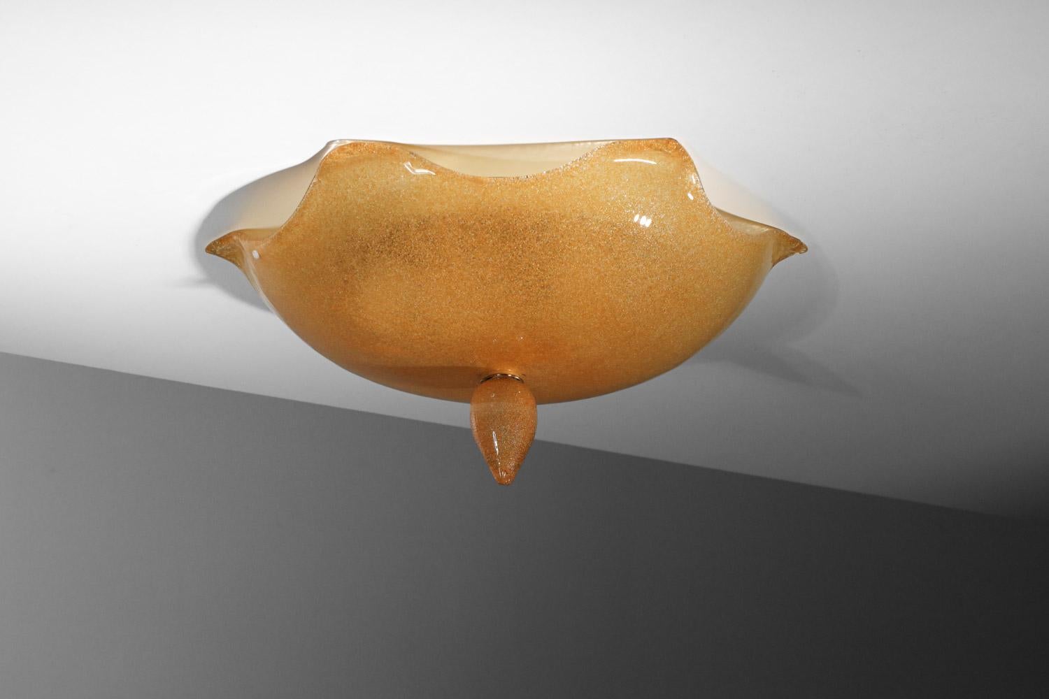 Italian Murano glass ceiling light by La Murrina from the 1980s For Sale 1