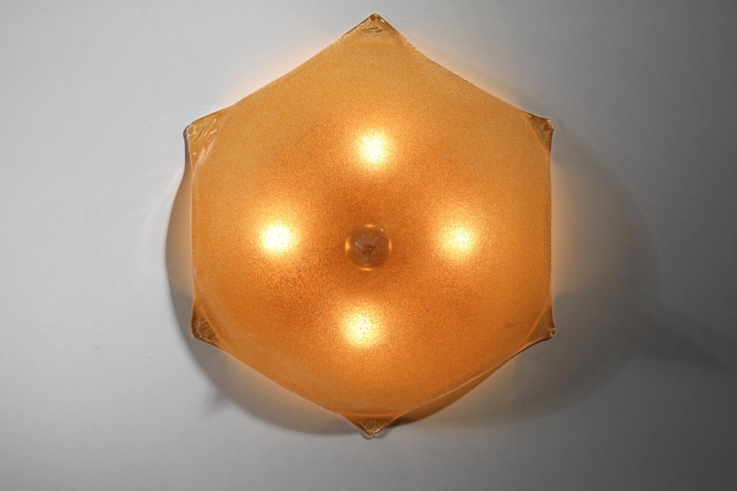 Italian Murano glass ceiling light by La Murrina from the 1980s For Sale 2