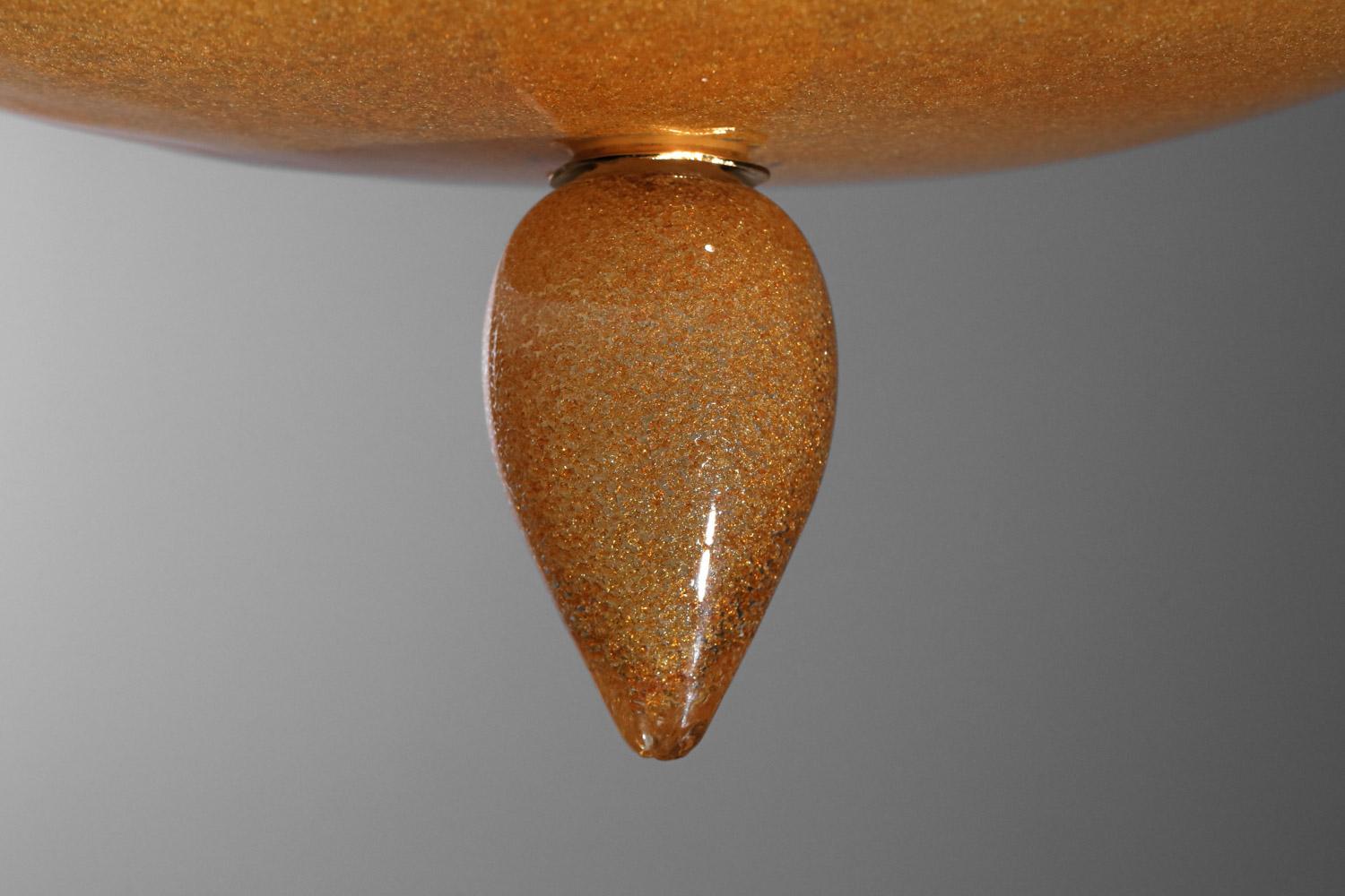 Italian Murano glass ceiling light by La Murrina from the 1980s For Sale 3