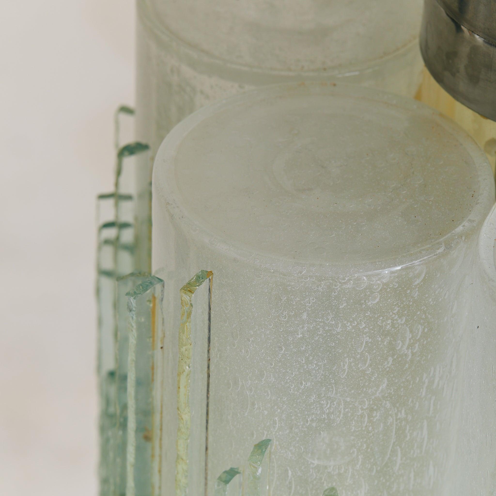 Italian Murano Glass Chandelier Attributed to Albano Poli for Poliarte, 1970s finales del siglo XX en venta