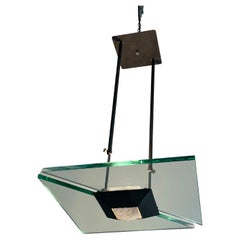 Italienischer Kronleuchter aus Muranoglas, Fontana Arte, 1980er Jahre
