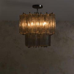 Italian Murano Glass Chandelier Attributed to Toni Zuccheri for Venini, 1960s