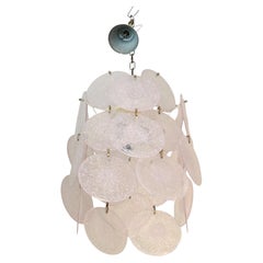 Italian Murano Glass Chandelier Attributed to Vistosi 1970s
