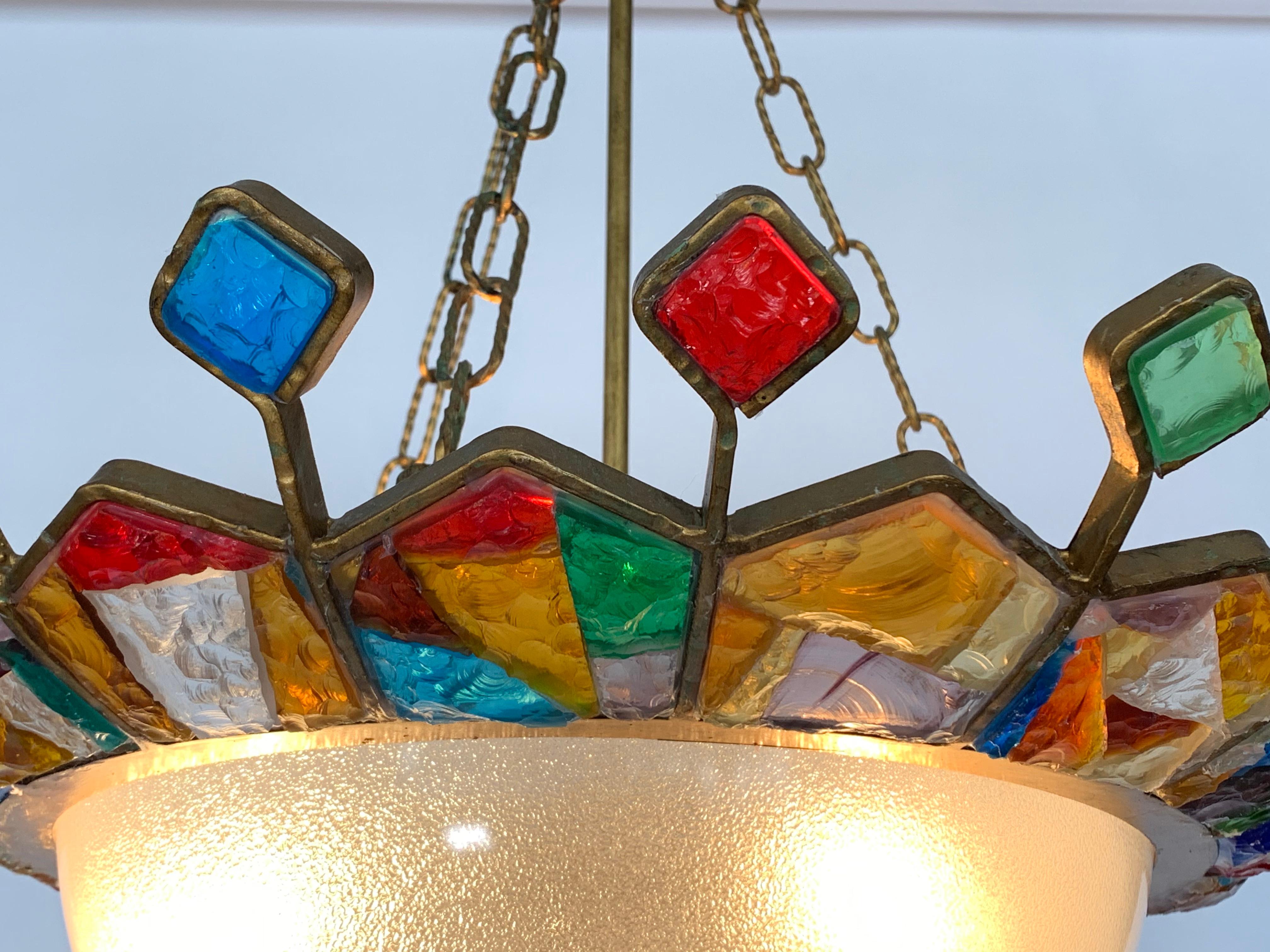 Modern Italian Murano Glass Chandelier by Longobard