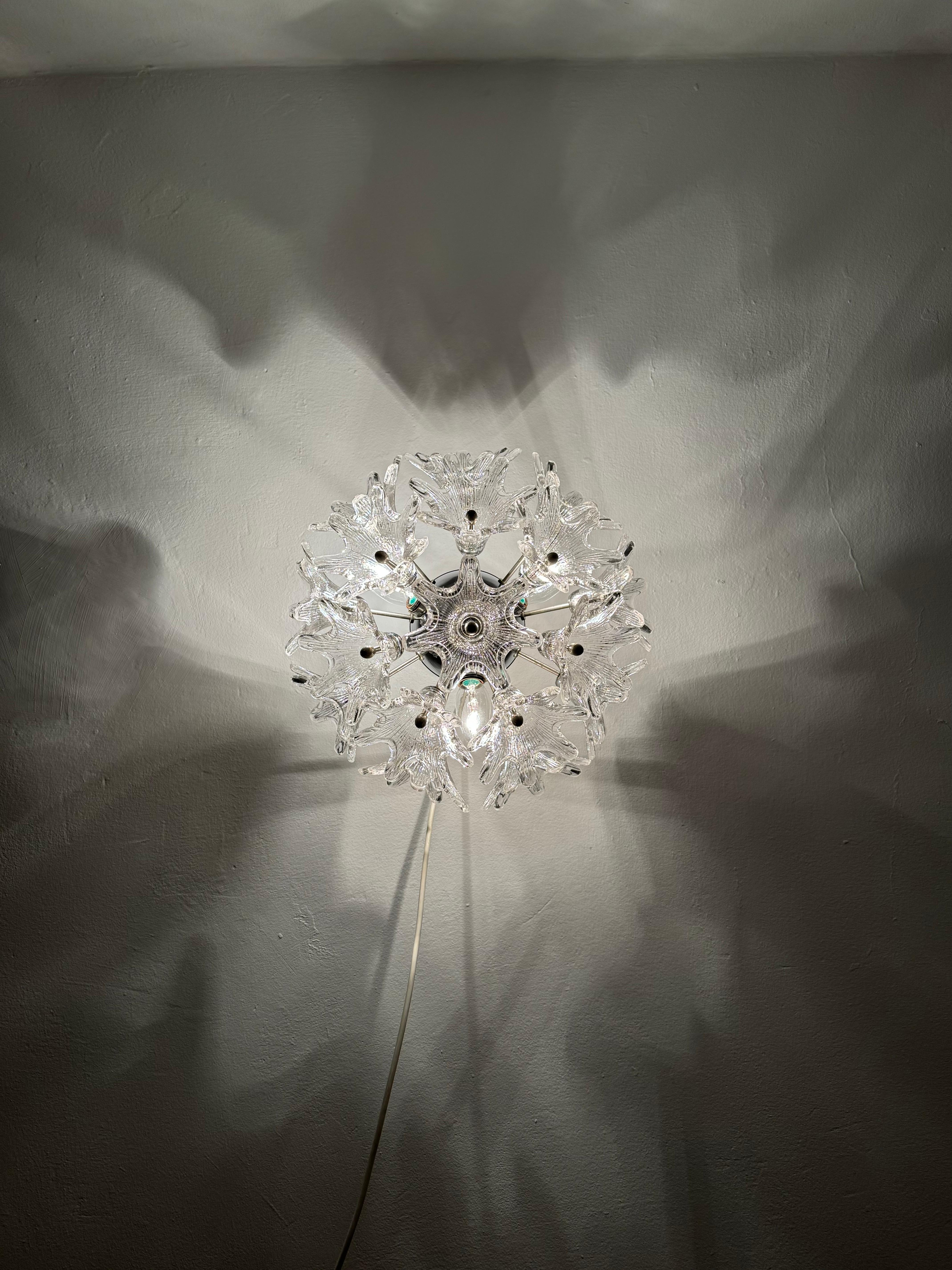 Italian Murano Glass Chandelier by Paolo Venini for VeArt For Sale 7
