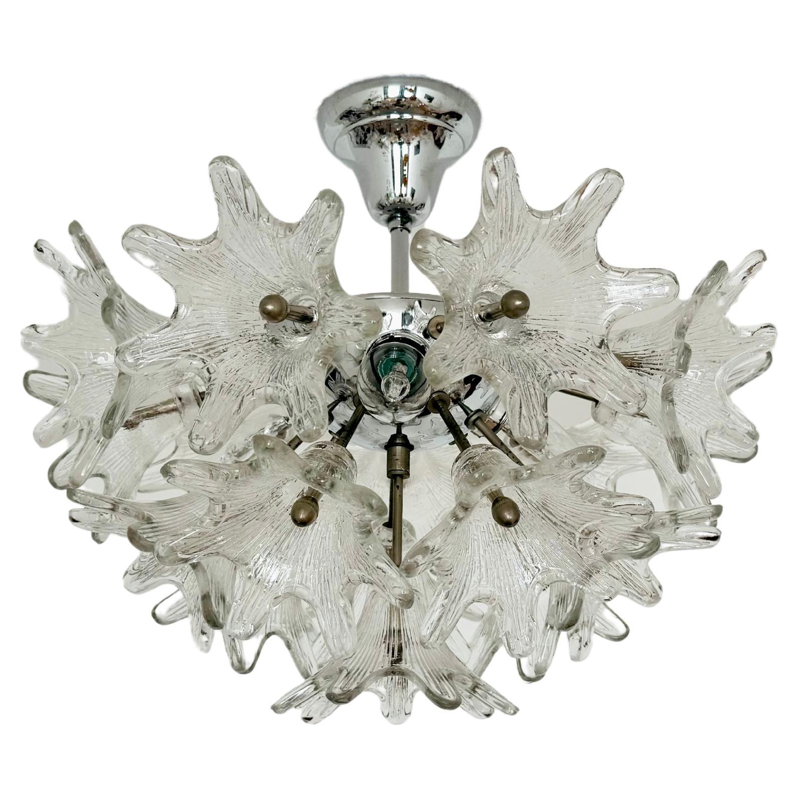 Italian Murano Glass Chandelier by Paolo Venini for VeArt