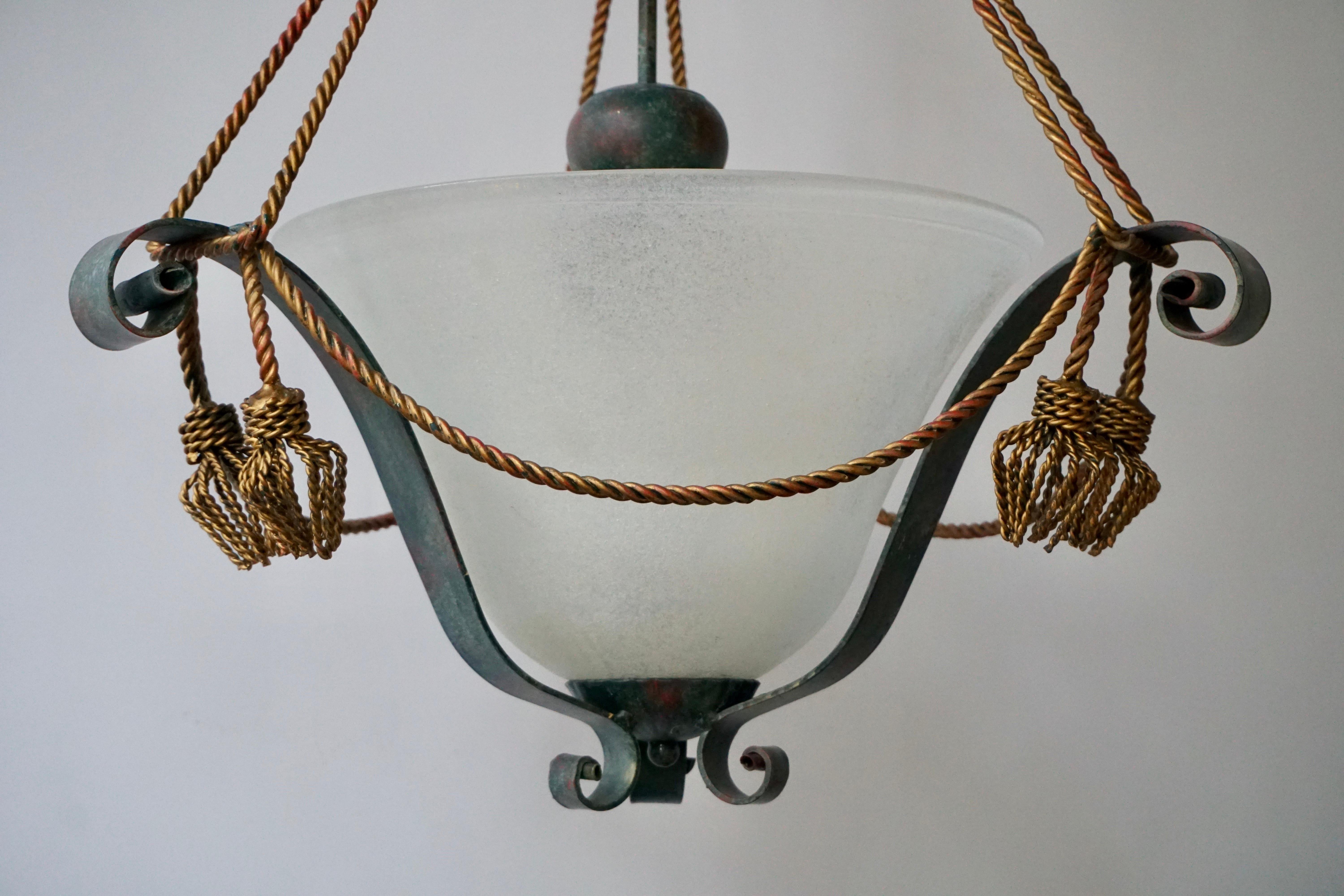 Italian Murano Glass Chandelier For Sale 5