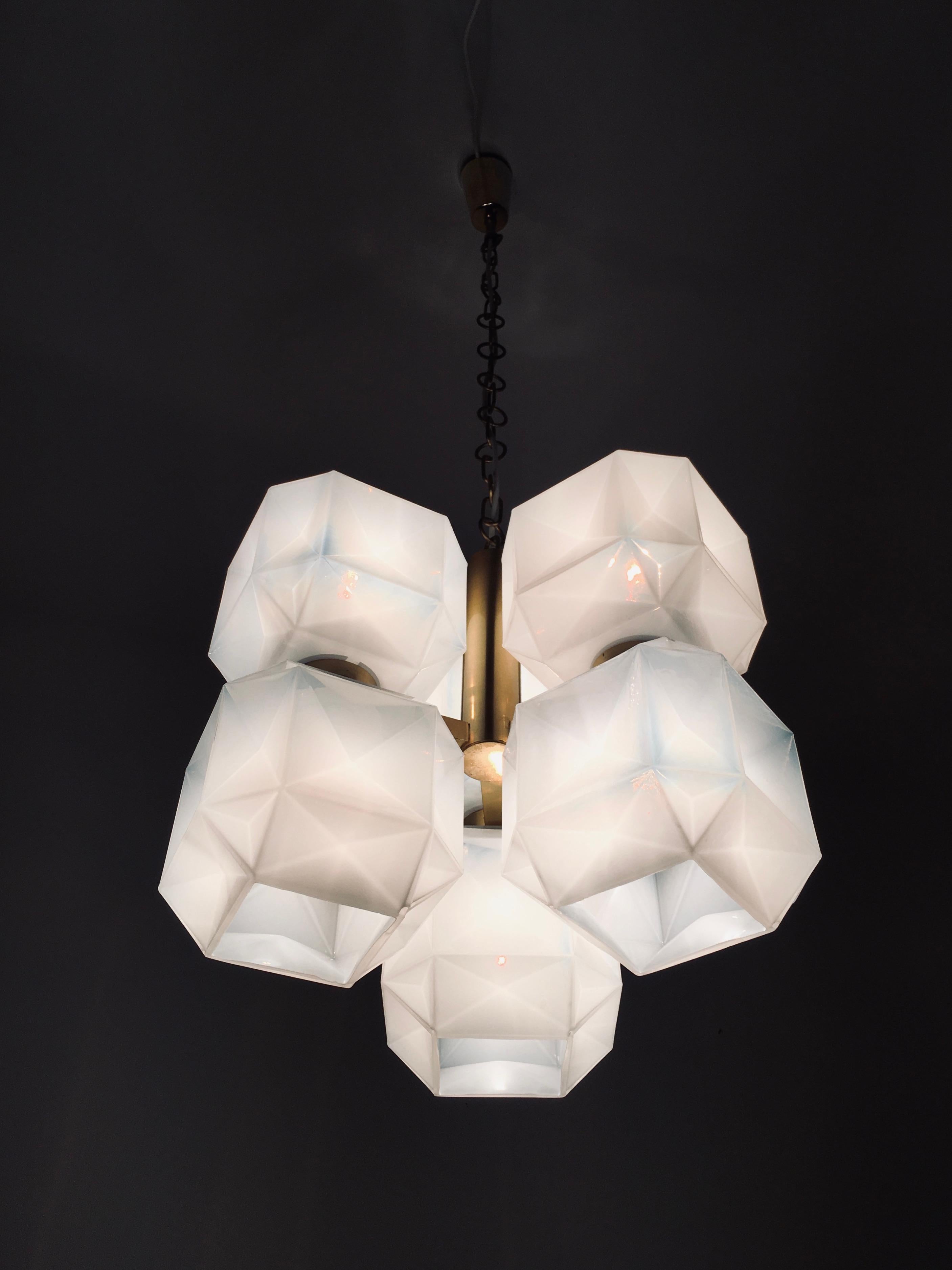 Lampadario italiano in vetro di Murano in vendita 5
