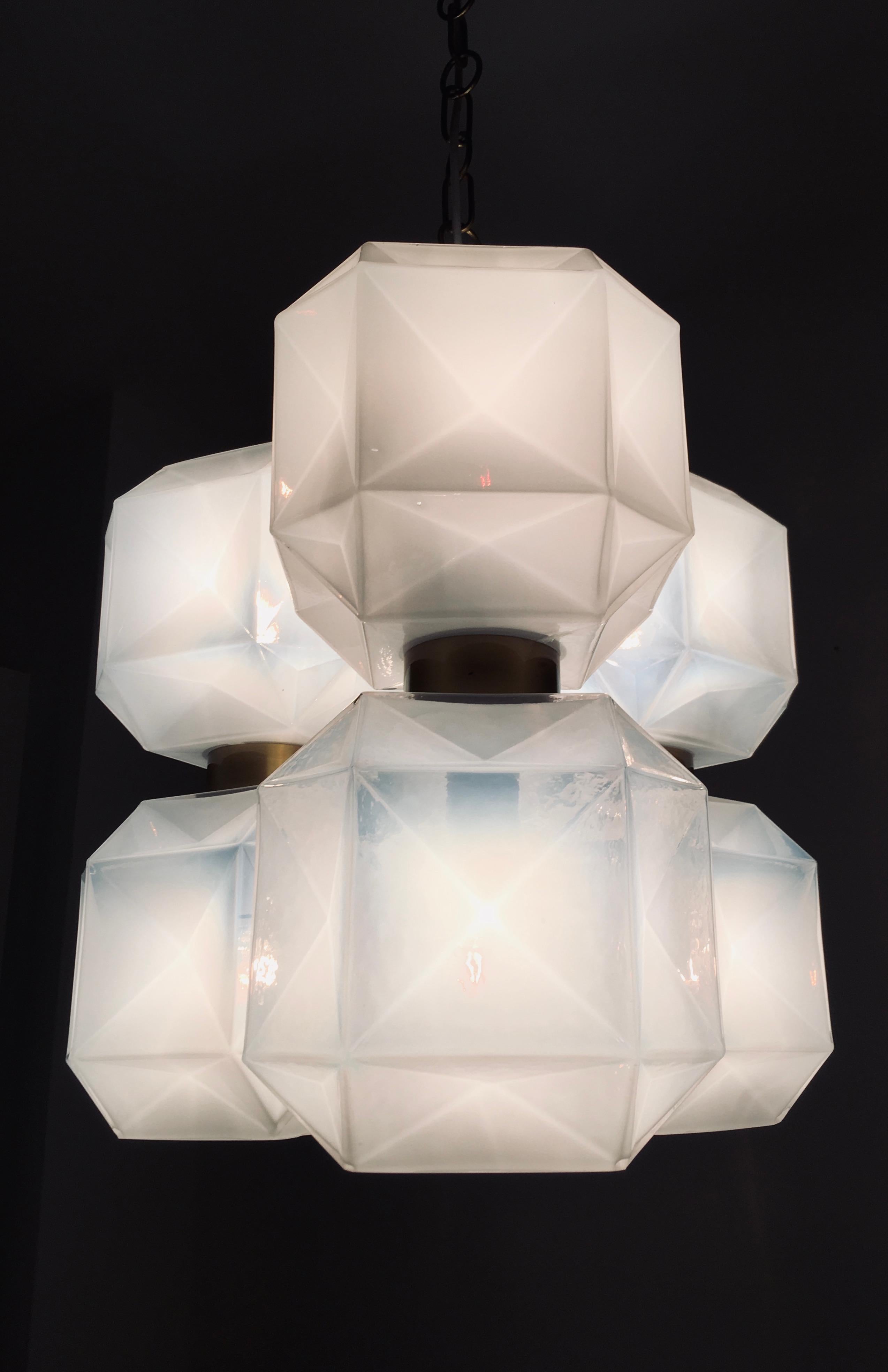 Lampadario italiano in vetro di Murano in vendita 6