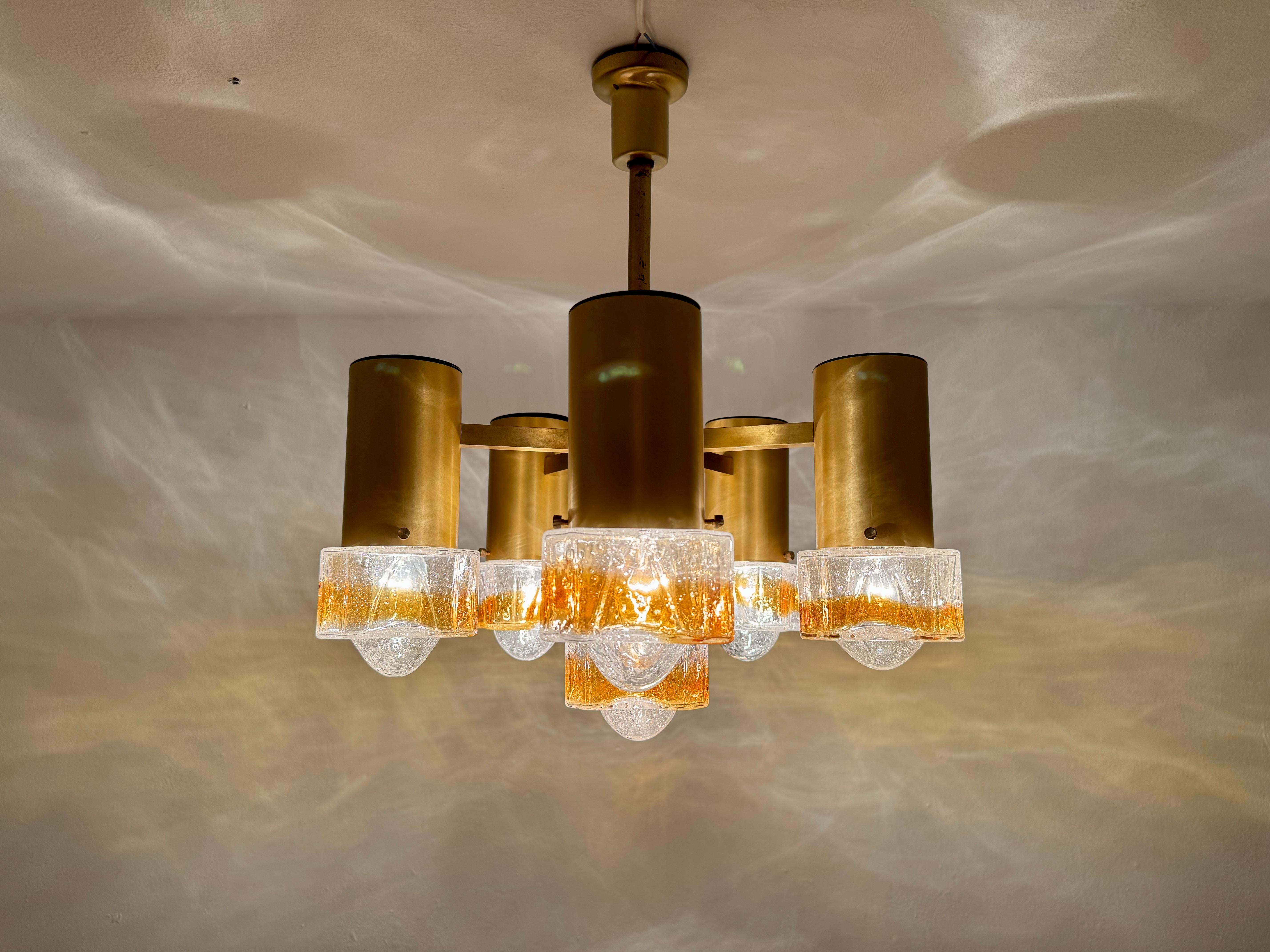 Lampadario italiano in vetro di Murano in vendita 6