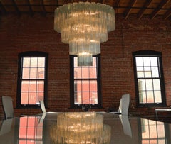 Italian Murano Glass Chandelier, 78 Tronchi, Tony Zuccheri Style