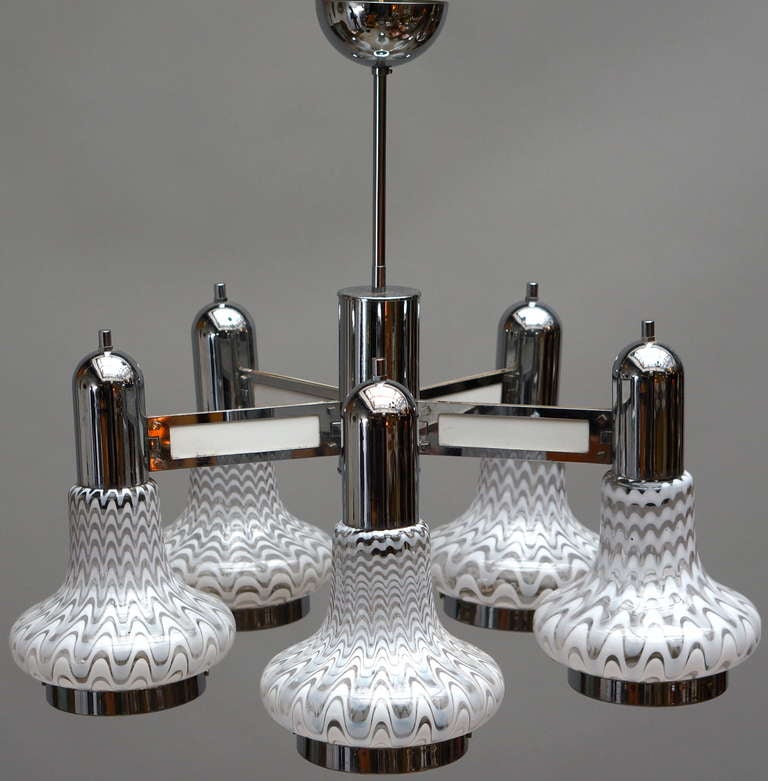 Italian Murano glass chandelier.