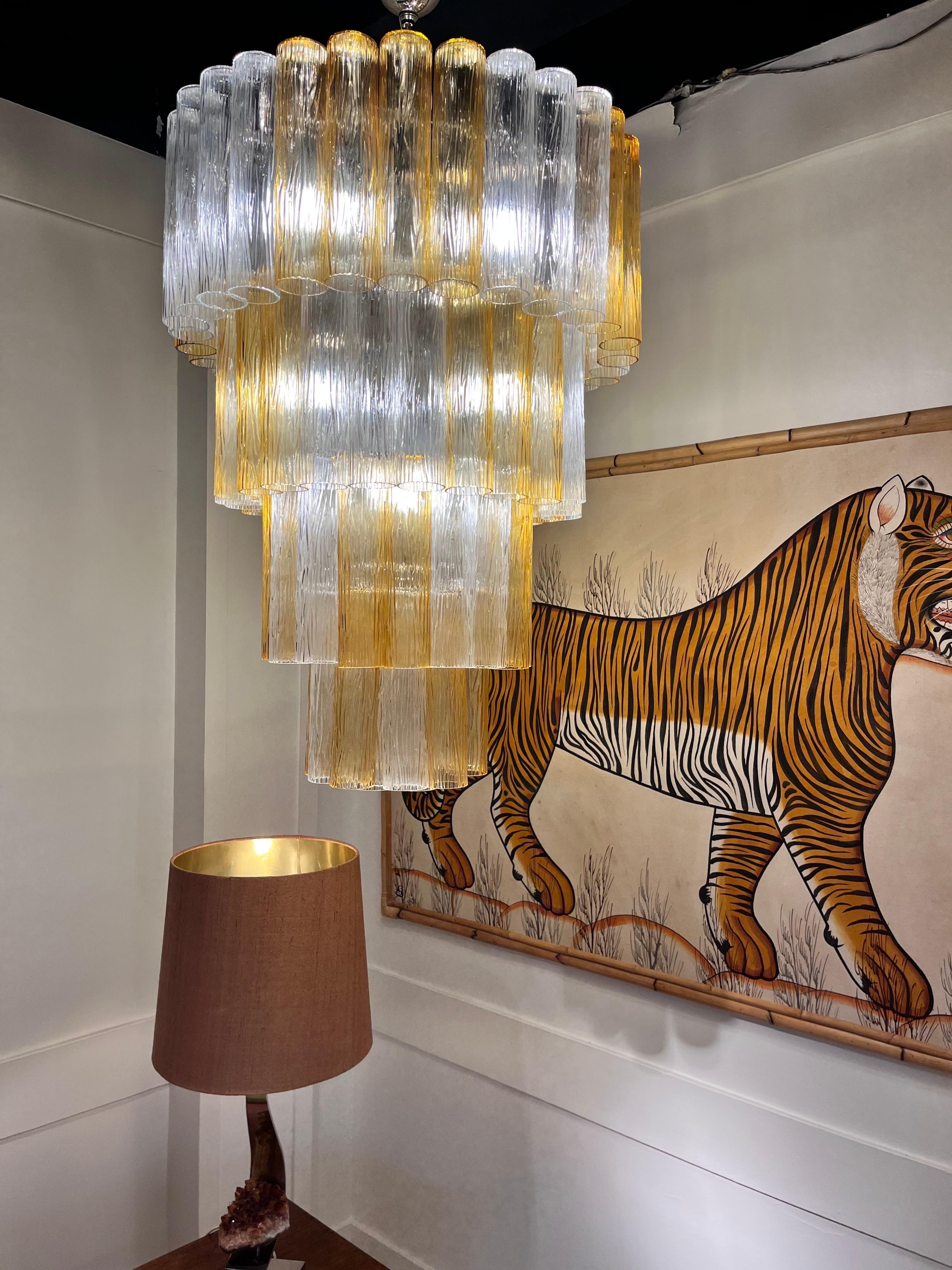 Italian Murano Glass Chandelier In Good Condition In Saint-Ouen, FR