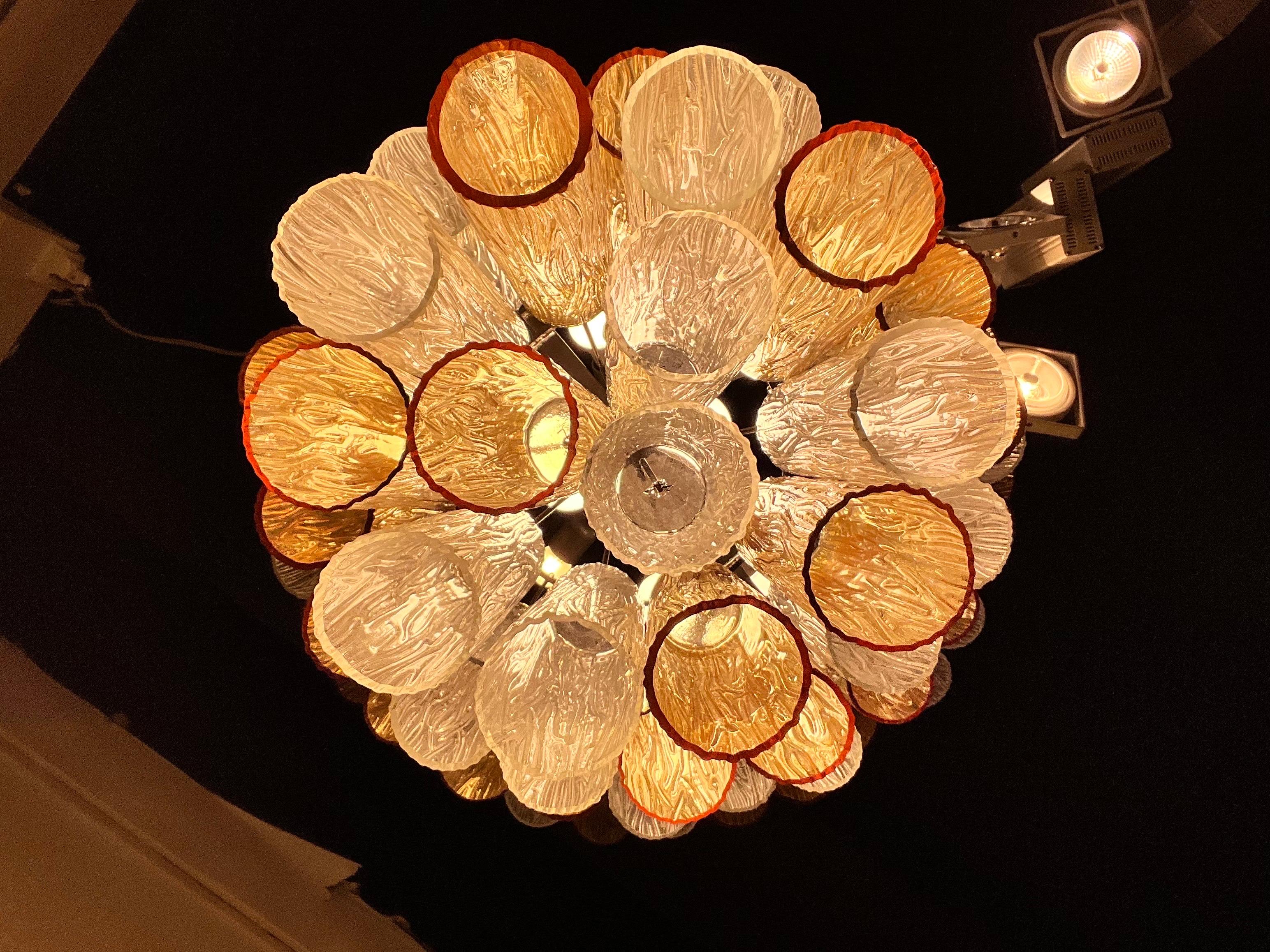 Late 20th Century Italian Murano Glass Chandelier