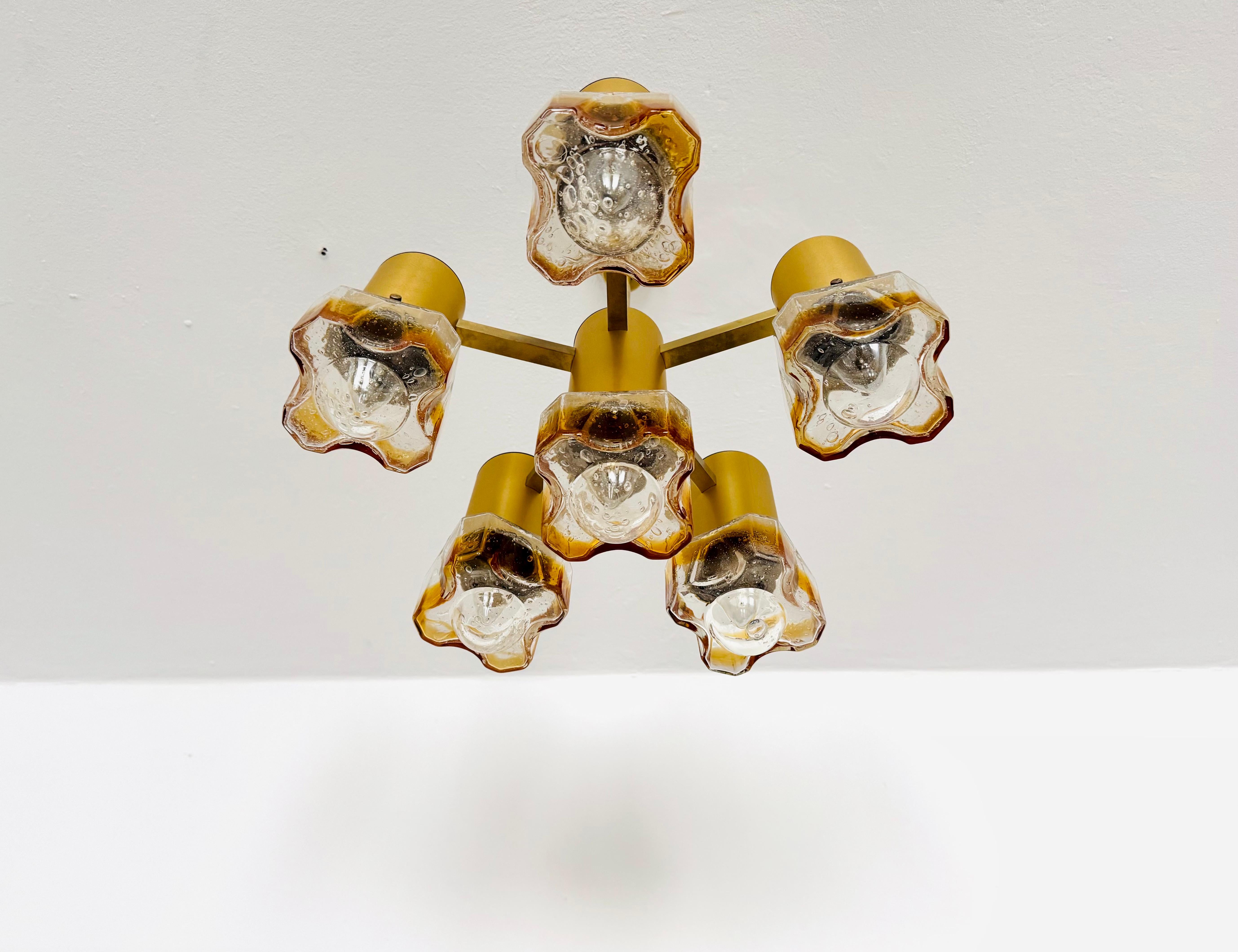 Lampadario italiano in vetro di Murano In condizioni buone in vendita a München, DE