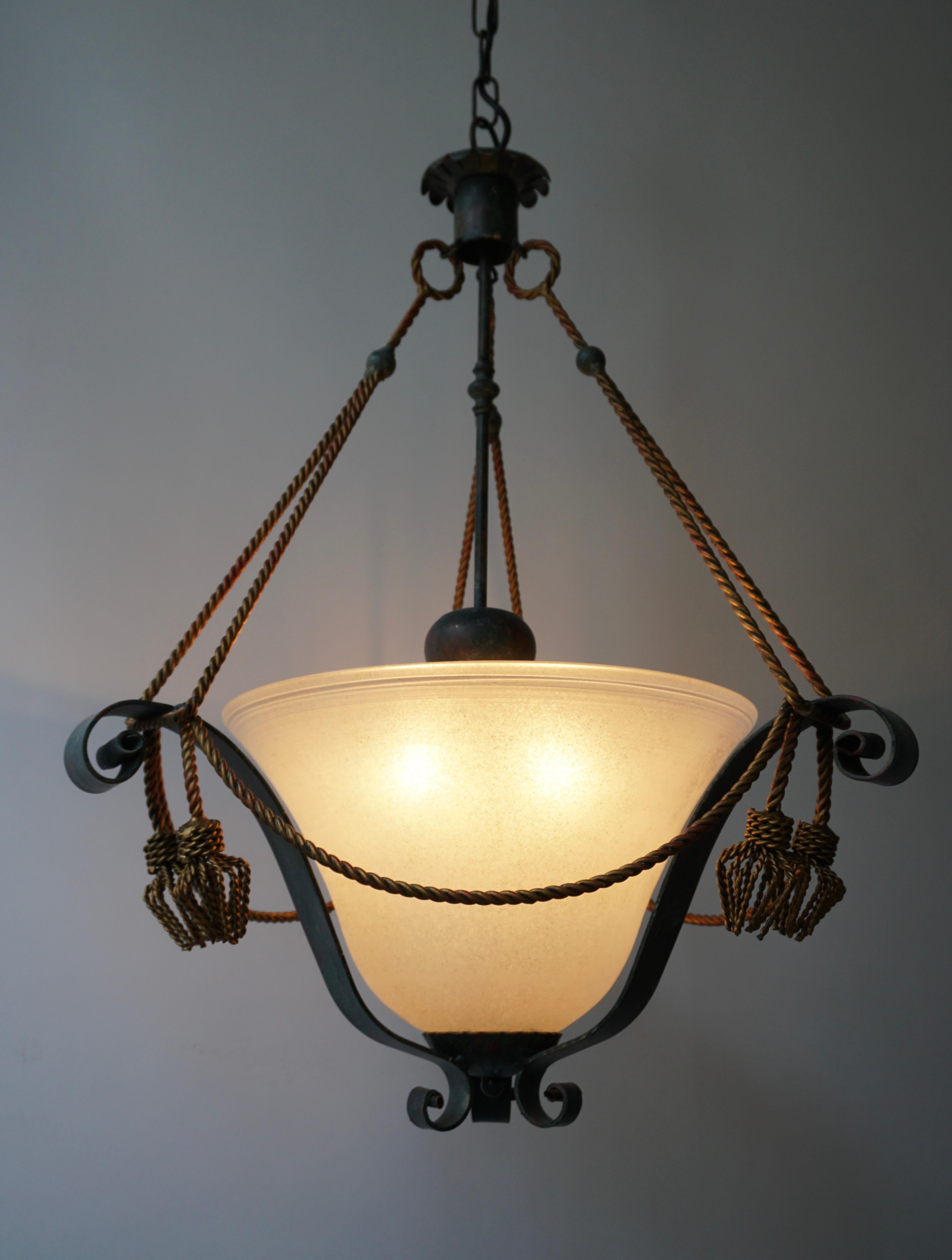 20th Century Italian Murano Glass Chandelier For Sale