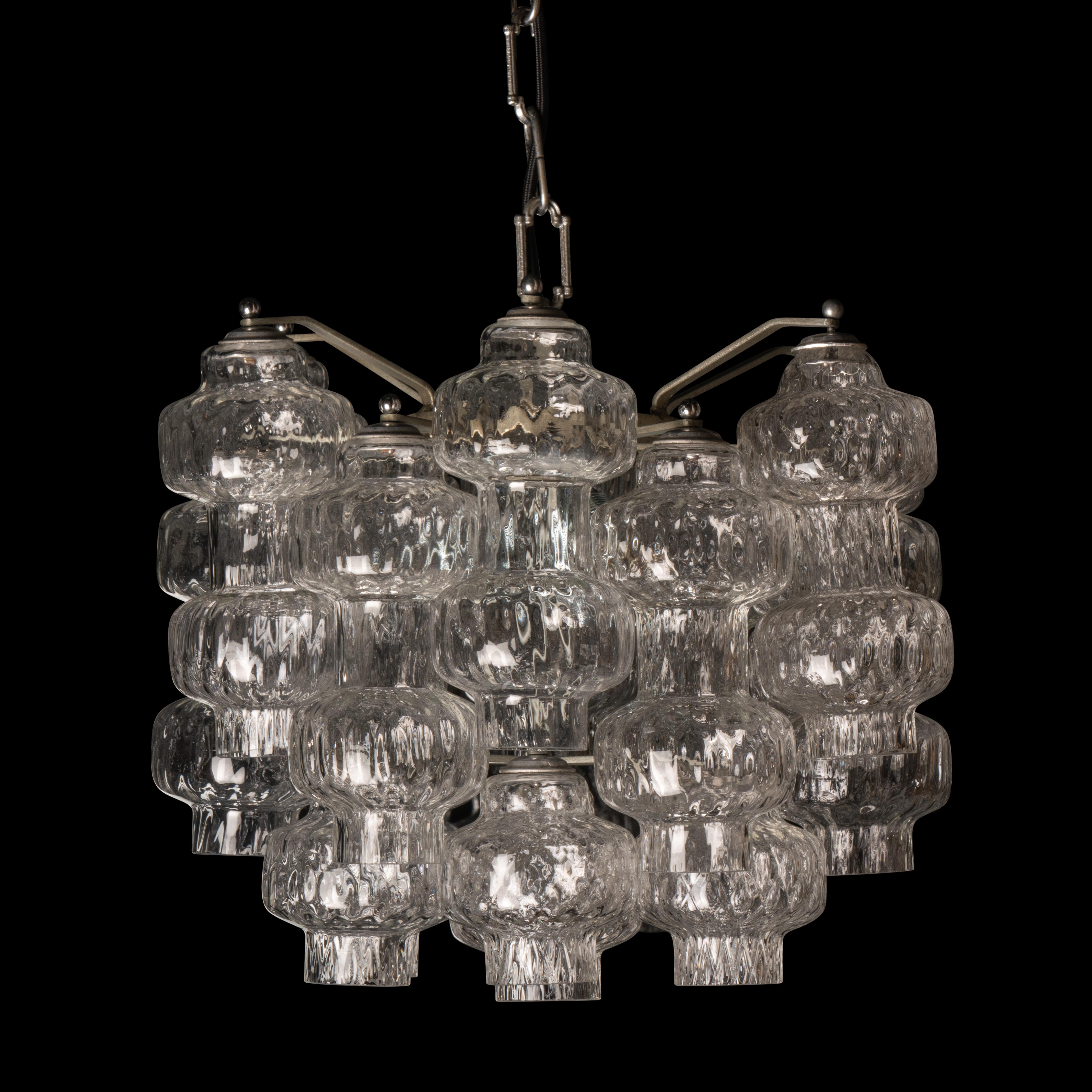 Lampadari italiani in vetro di Murano degli anni '70 In condizioni buone in vendita a SAINT-OUEN-SUR-SEINE, FR