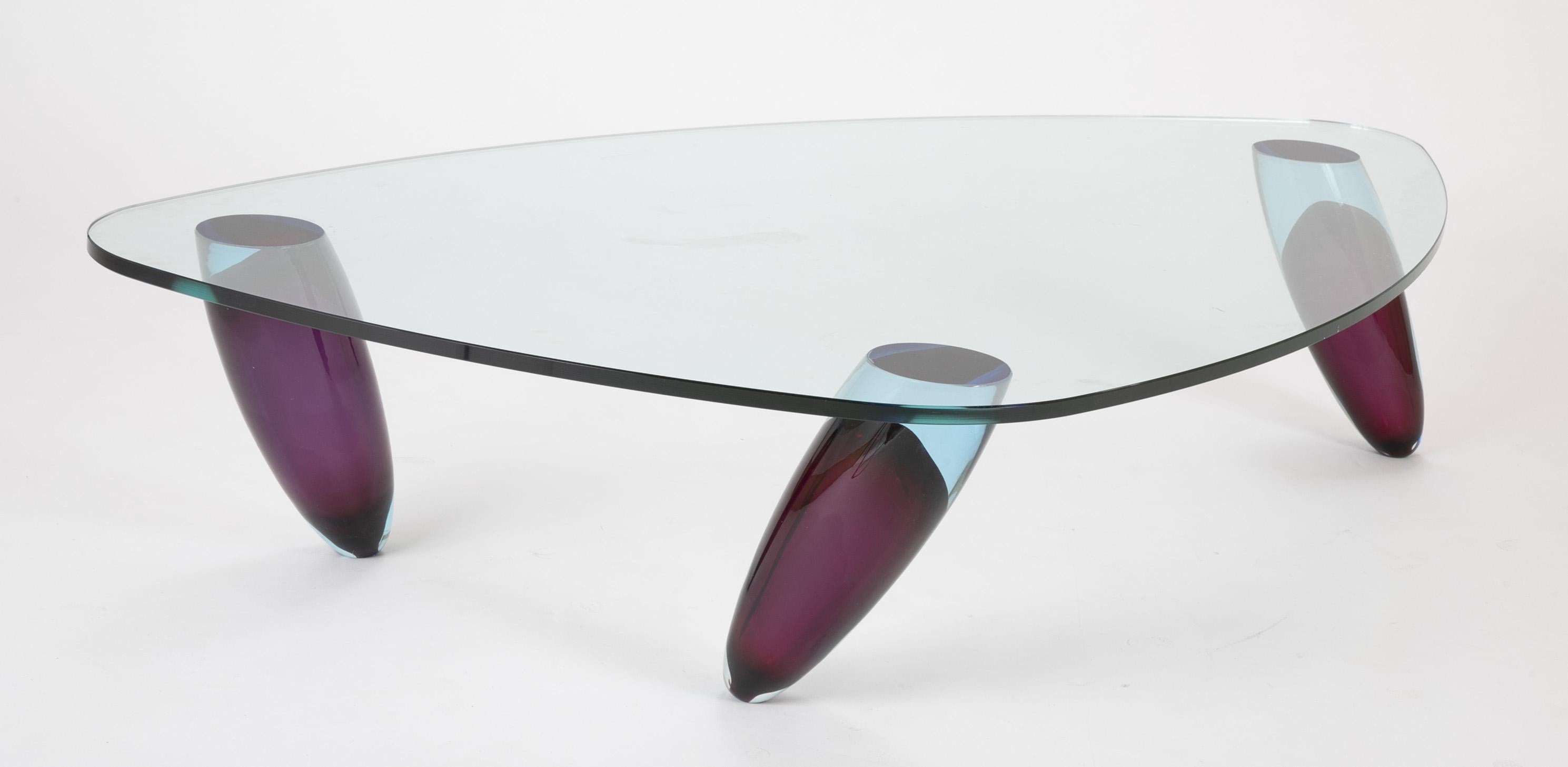 Italian Murano Glass Coffee Table by Maurice Barilone for Roche Bobois 11
