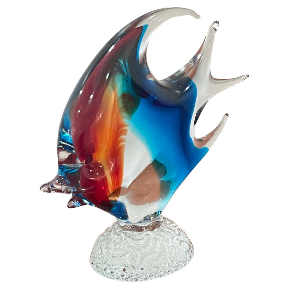 Multi-Colored Murano Glass Fish Sculpture at 1stDibs | multicoloured ...