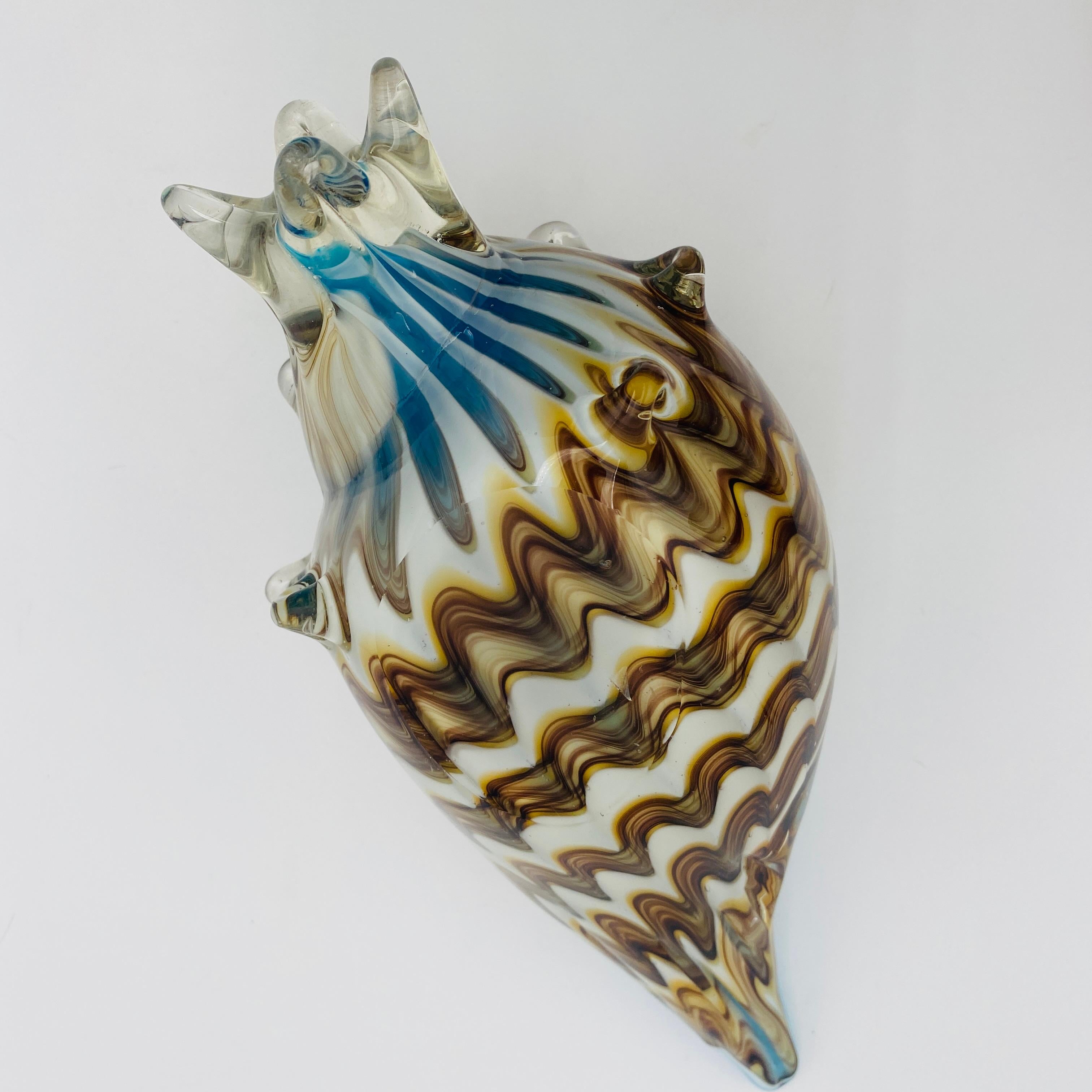 Italienische Murano Glas Muschelschale im Angebot 5