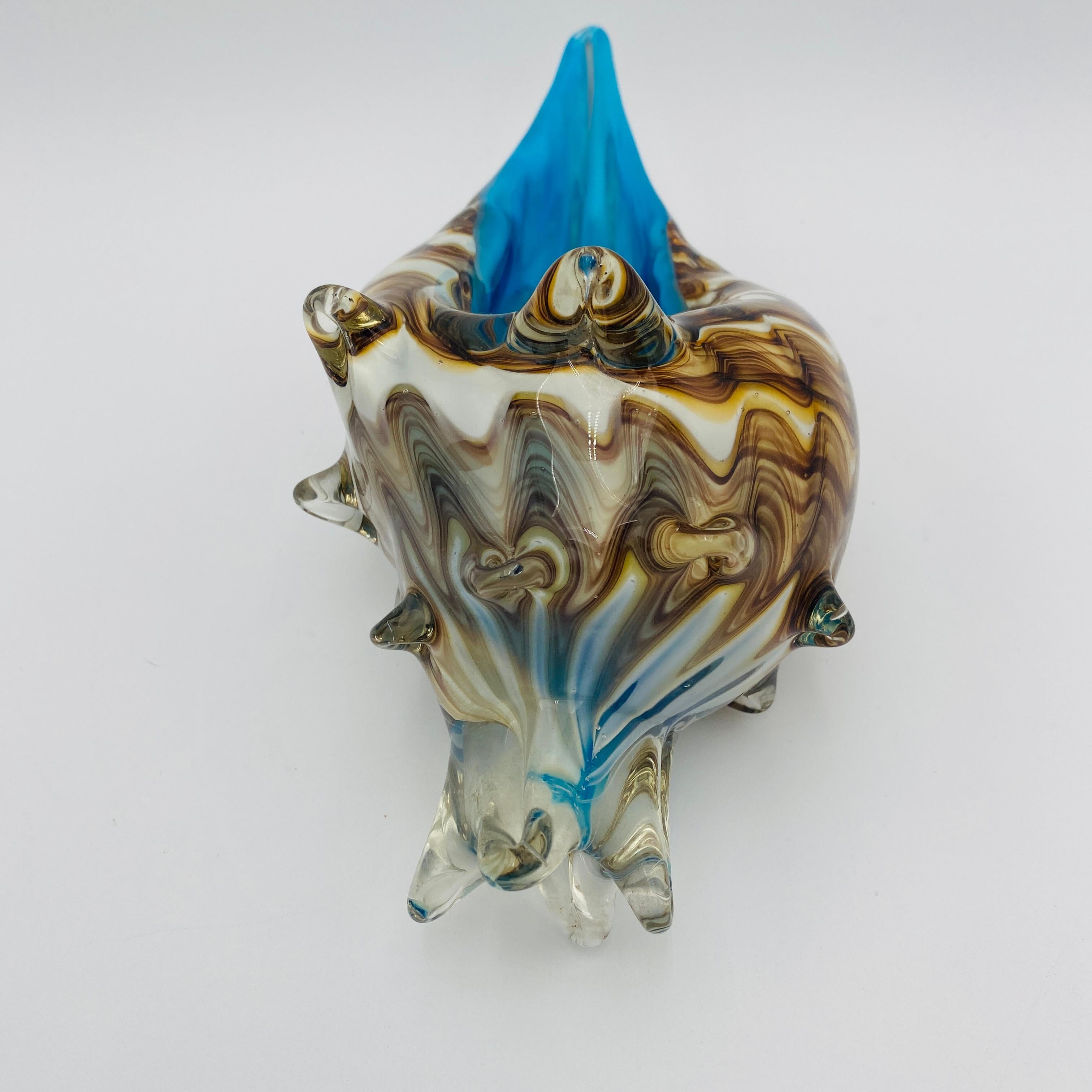 Italienische Murano Glas Muschelschale im Angebot 2
