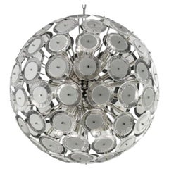 Italian Murano Glass Disco Sputnik Pendant Light