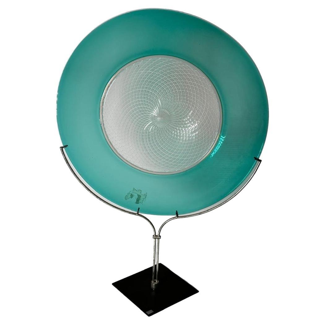Plat italien en verre de Murano par Yoichi Ohira pour De Majo