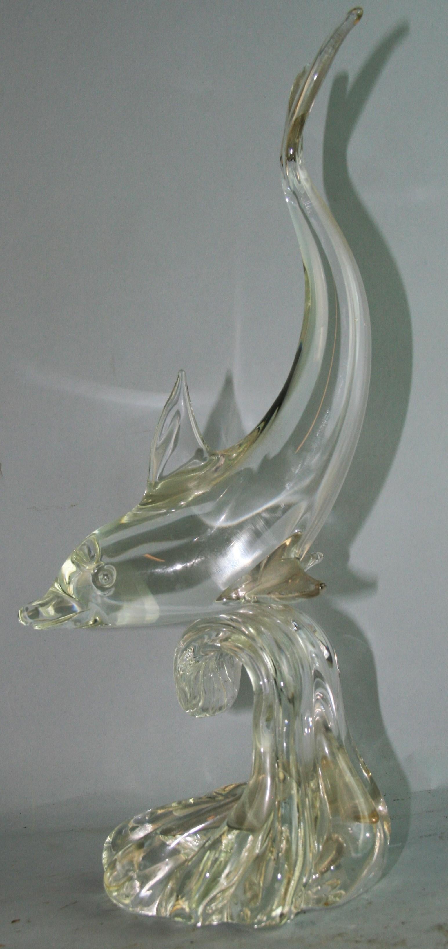 Italian Murano Glass Dolphin For Sale 8