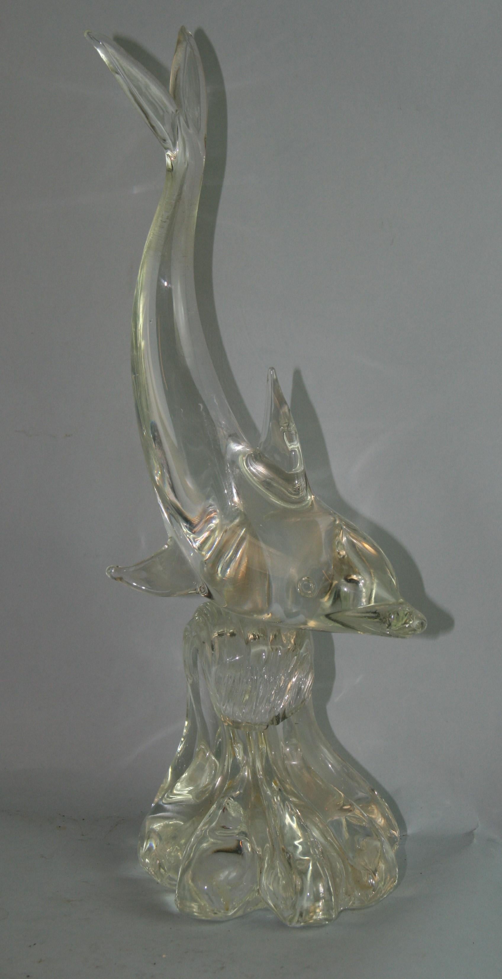 Italian Murano Glass Dolphin For Sale 1