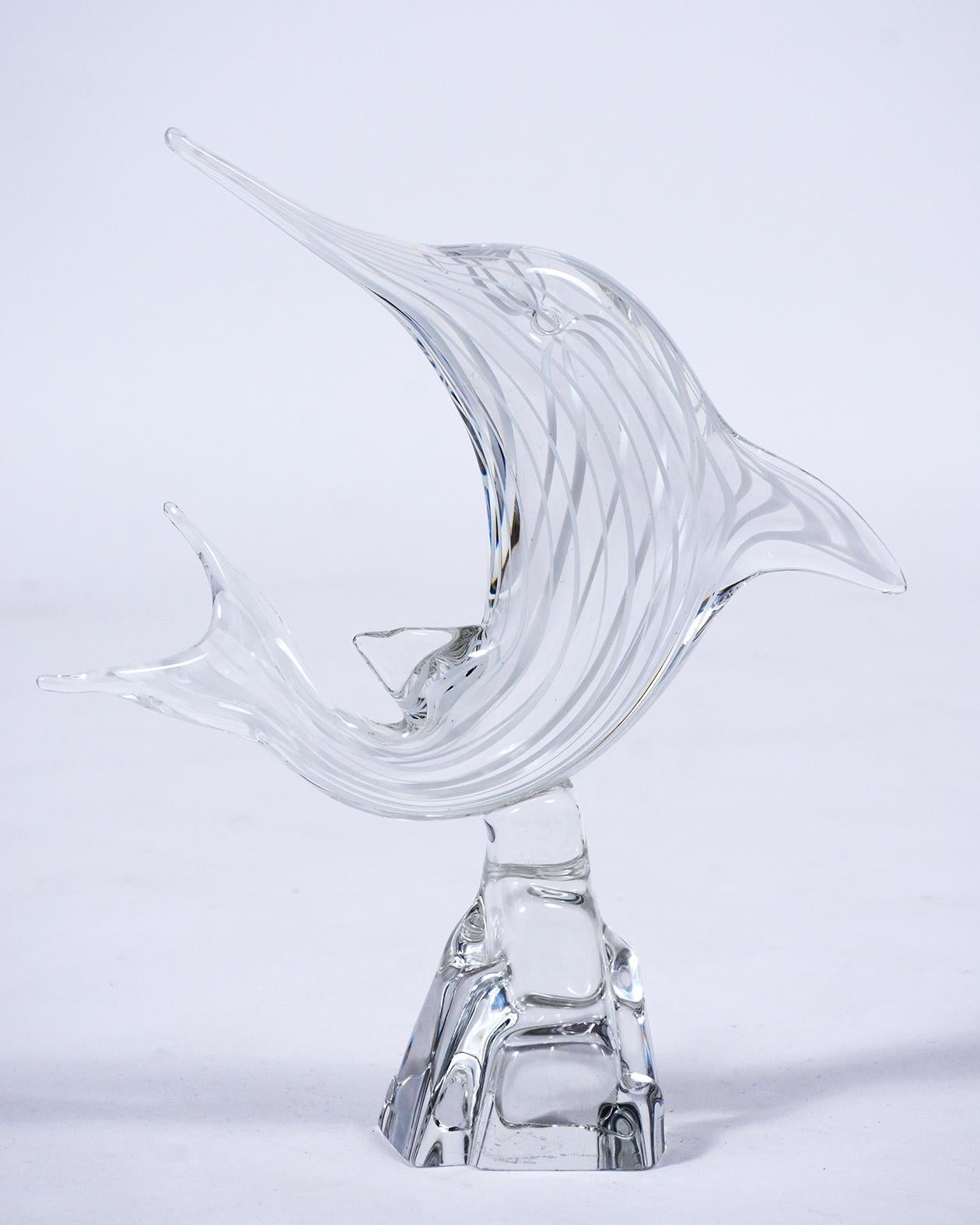 Italian Murano Glass Dolphin 2
