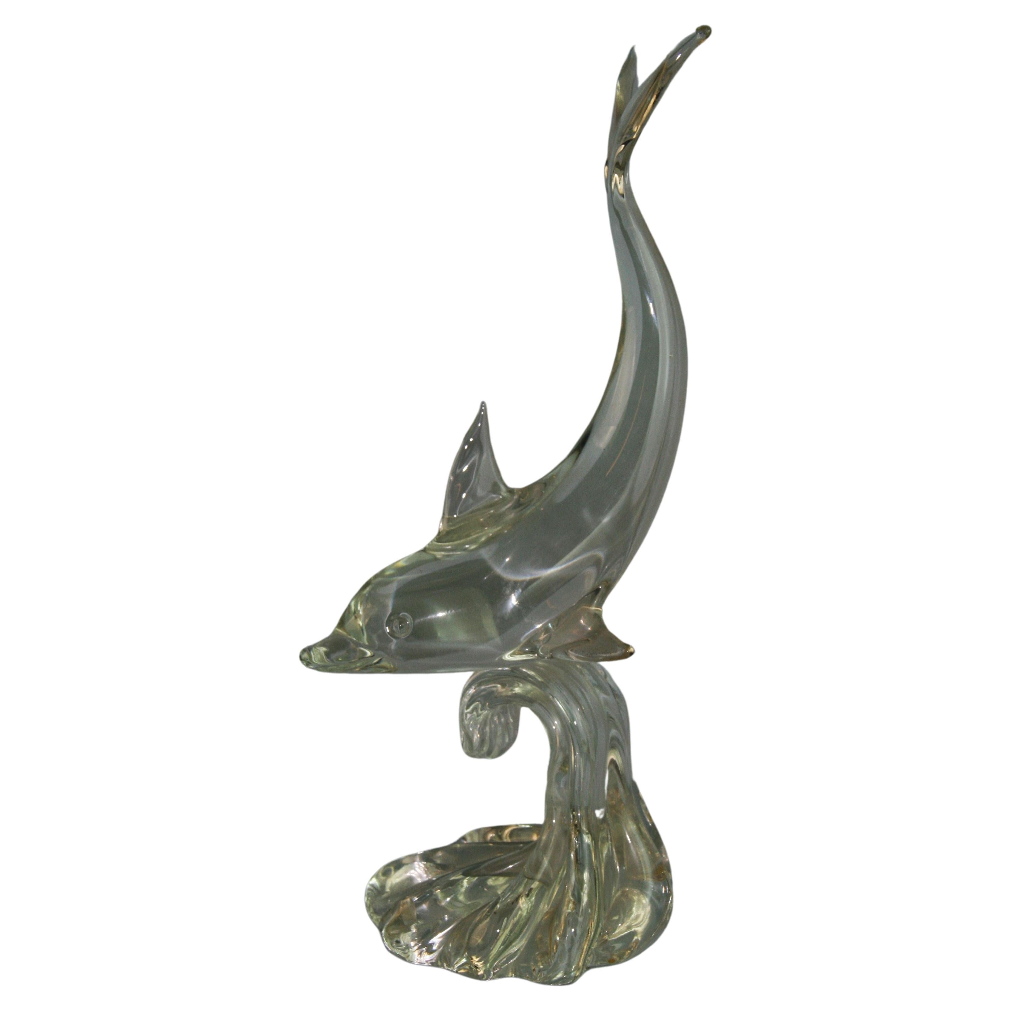 Italian Murano Glass Dolphin