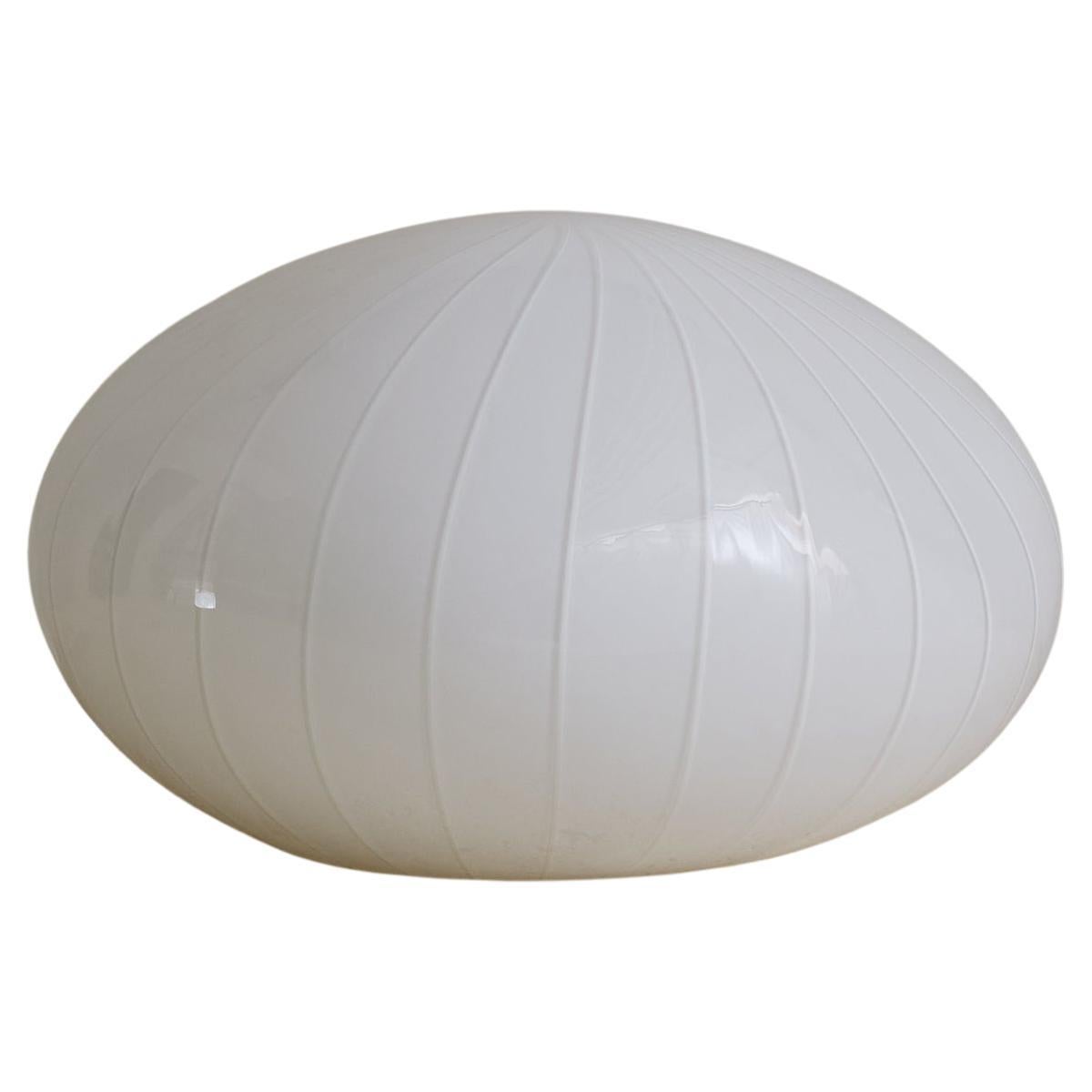 Italian Murano Glass Dome Table Lamp, 1970s