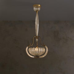 Italienischer Murano-Glas-Tropfenanhänger, Barovier & Toso zugeschrieben, 1940er Jahre