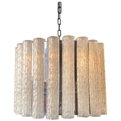 Italian Murano Glass Drum Chandelier by Mazzega