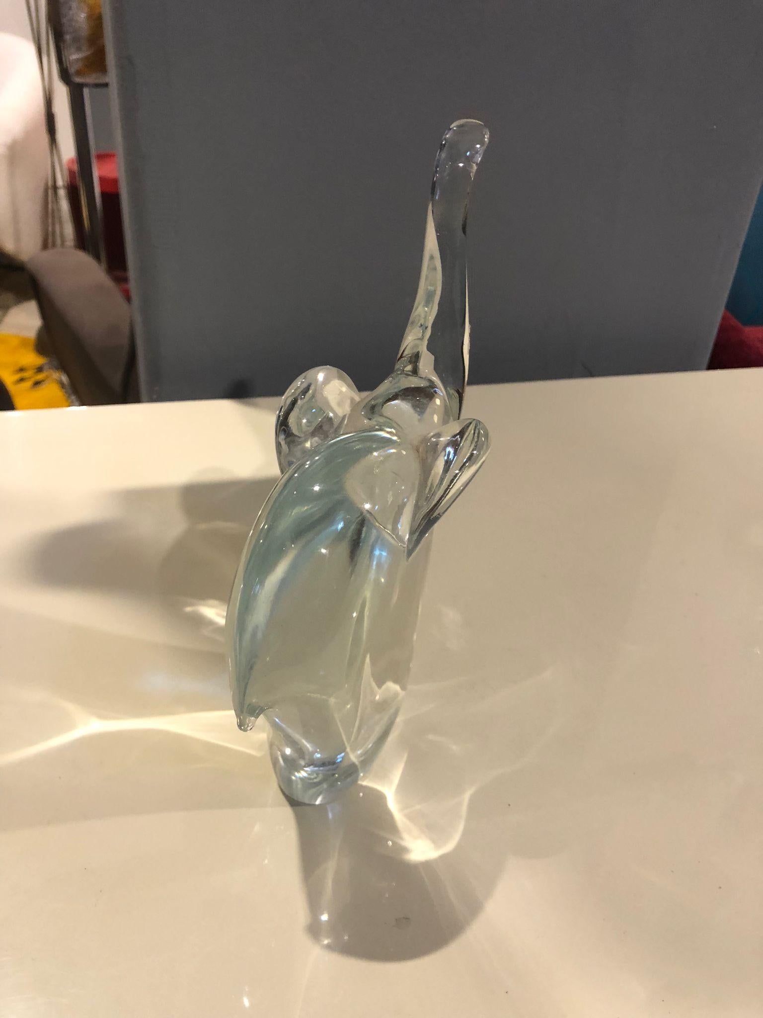 Italian Murano Glass Elephant In Excellent Condition For Sale In Catania, IT