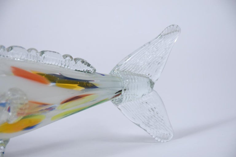 Mid-20th Century Italian Murano Glass Fishes For Sale