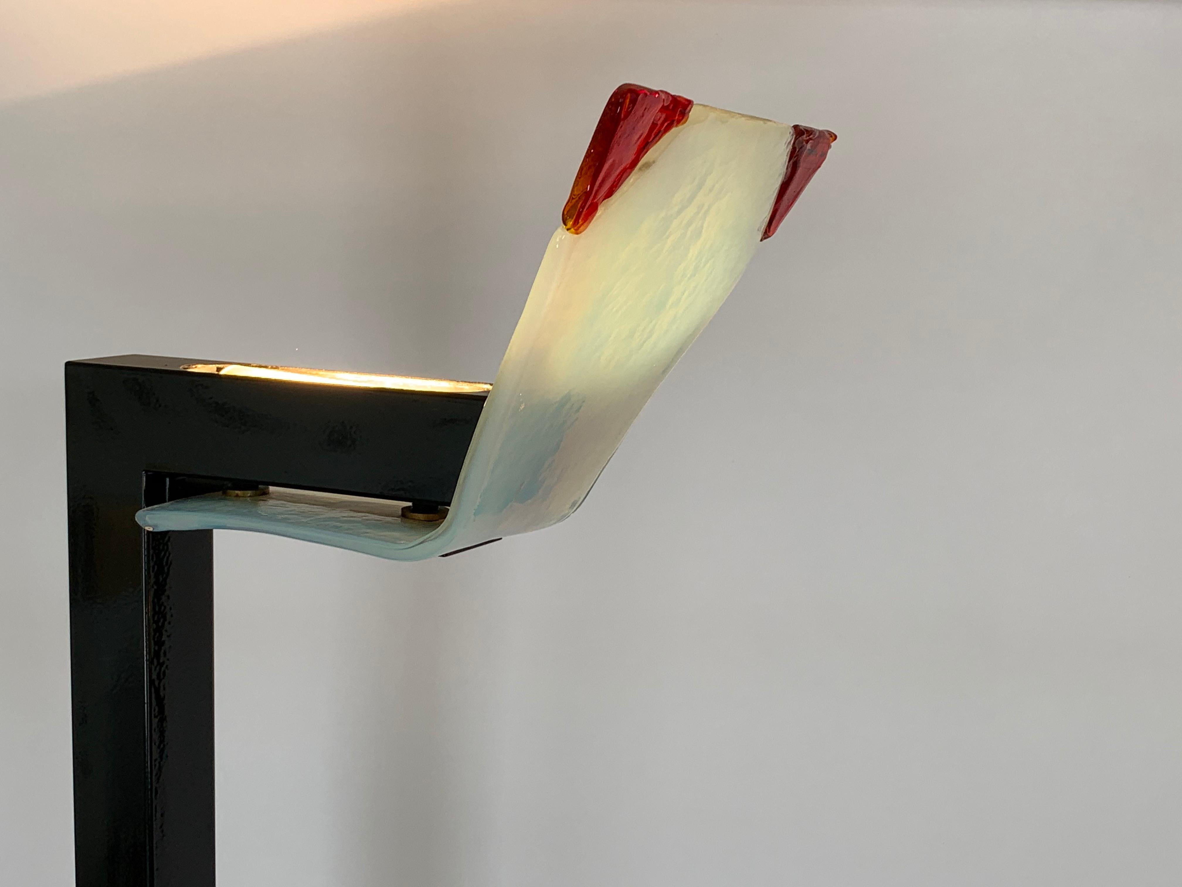 Italienische Stehlampe aus Muranoglas von Renato Toso für Leucos im Angebot 1