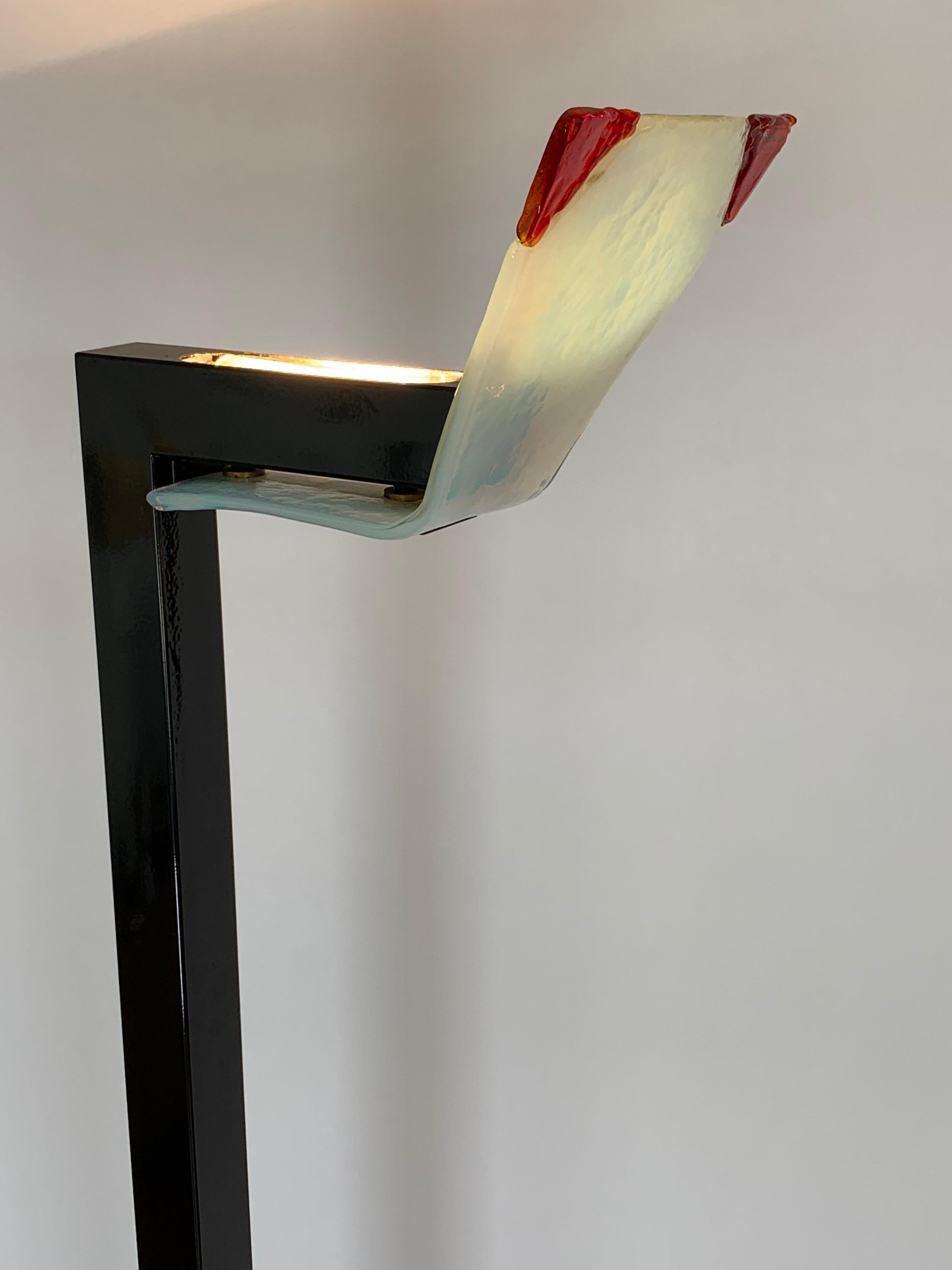 Italian Murano Glass Floor Lamp by Renato Toso for Leucos For Sale 1