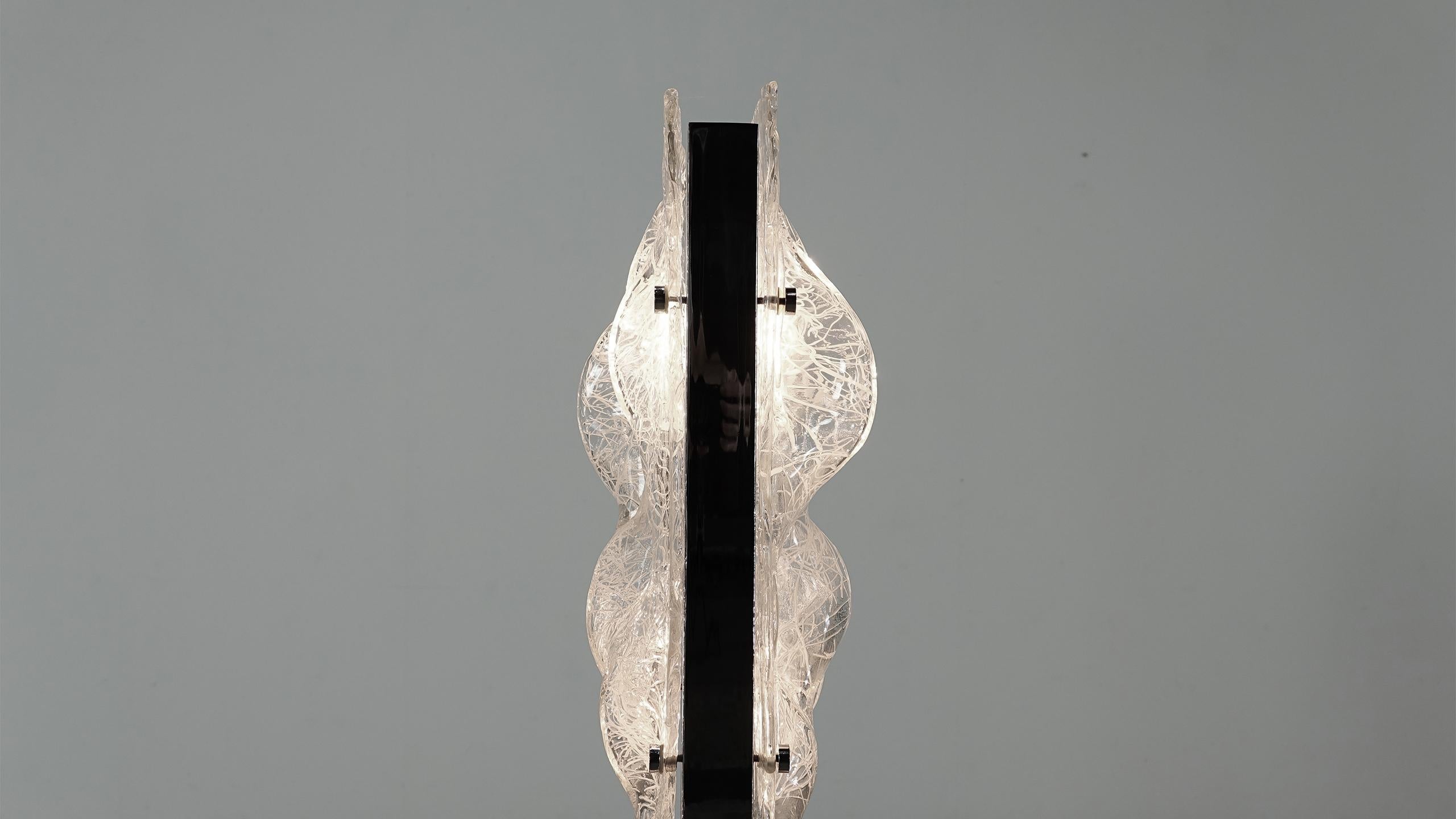 Italian Murano Glass Floor Lamp from Mazzega, 1968 3