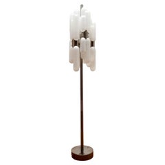 Italian Murano Glass Floor Lamp Torpedo by Carlo Nason for Mazzega, Italy 70s