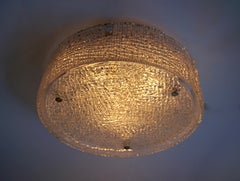Italian Murano Glass Flushmount Light