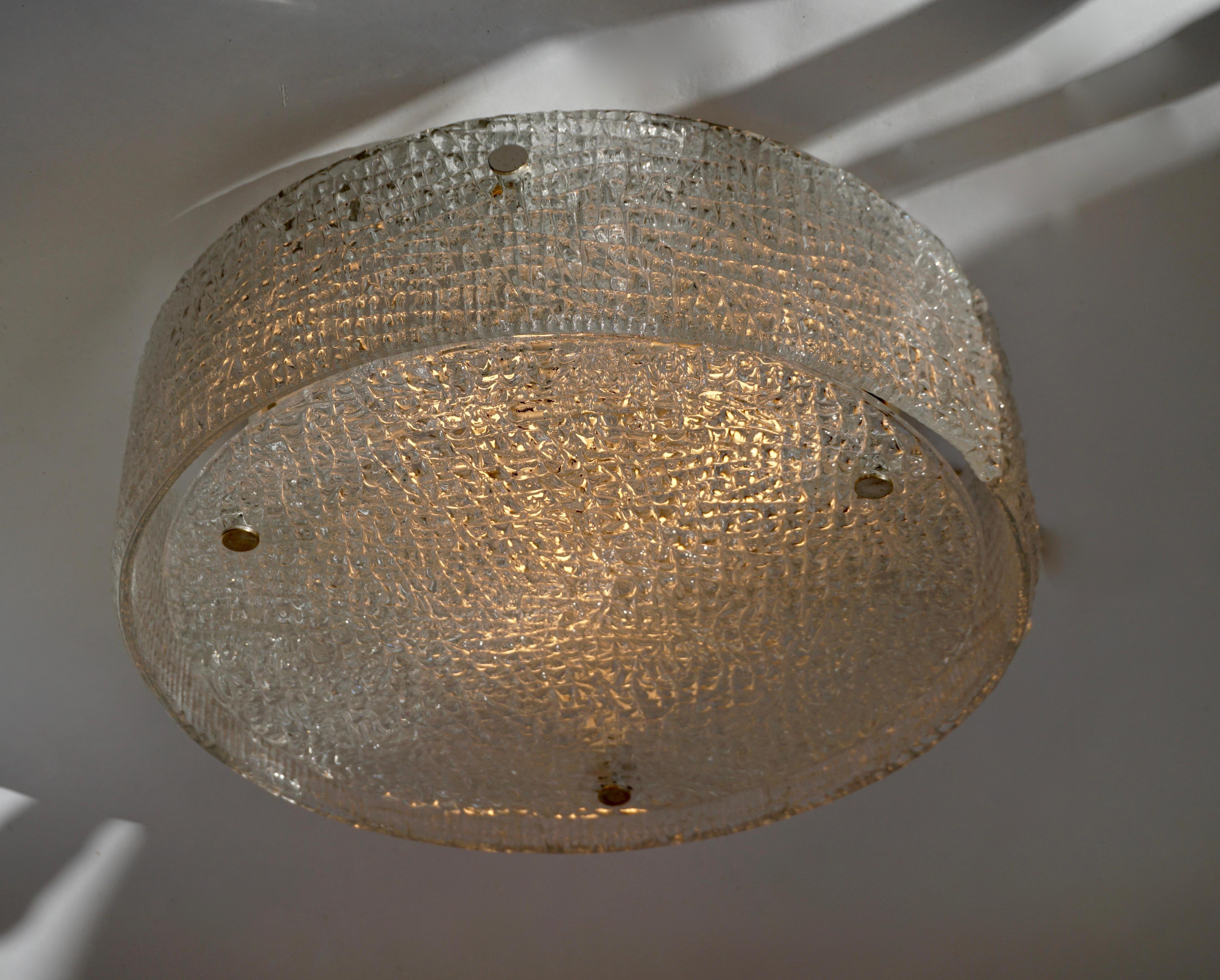 Mid-Century Modern Lights en verre italien de Murano en vente