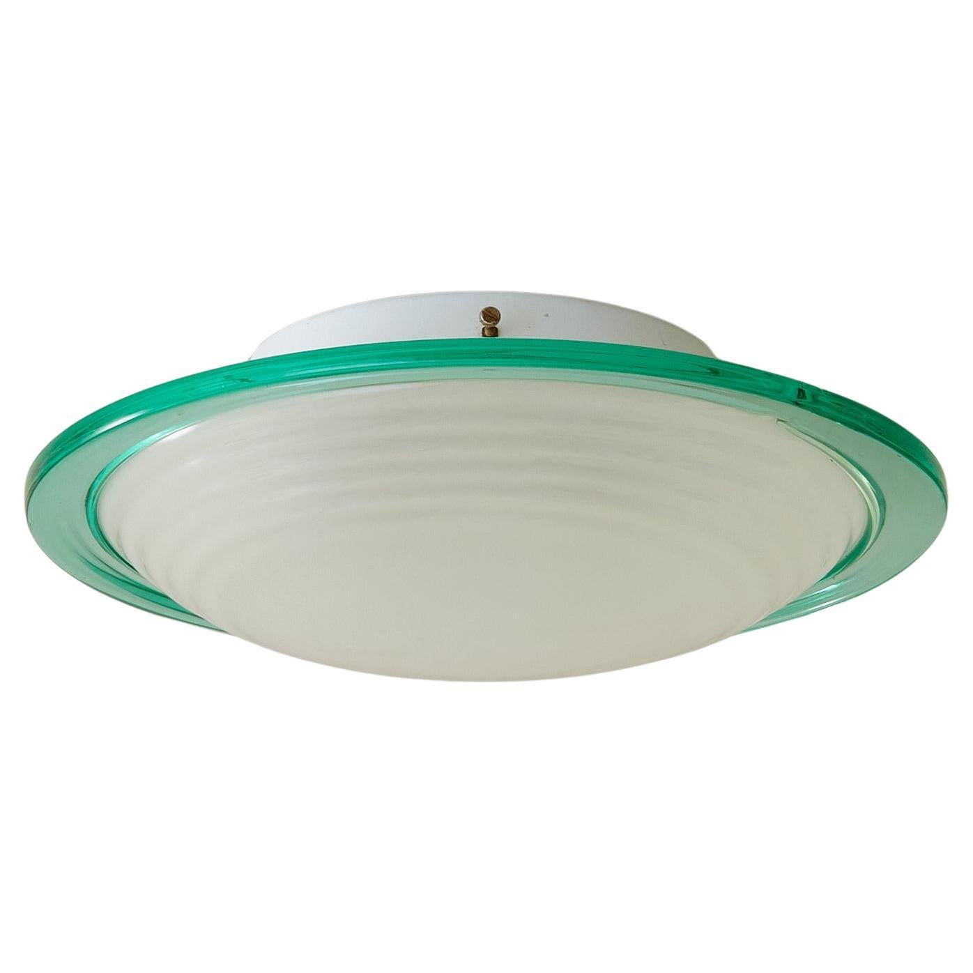 Italienischer Wandleuchter aus Murano-Glas in der Art von Venini, 1960er Jahre im Angebot