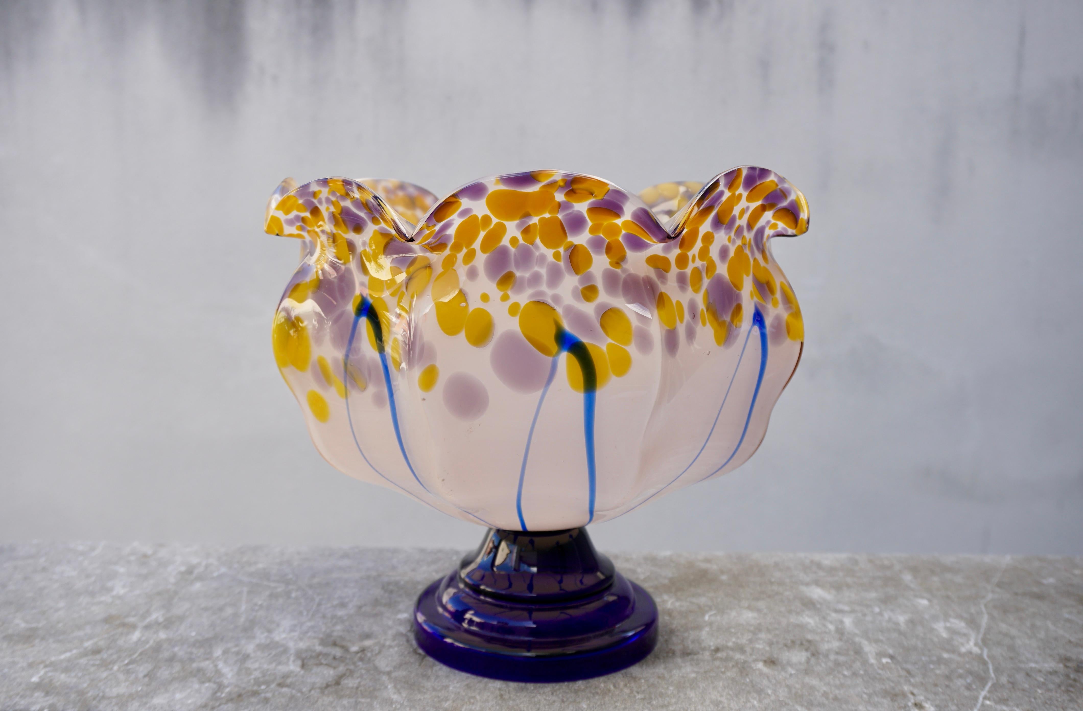 Italian Murano Glass Fruit Bowl or Serving Dish For Sale 4