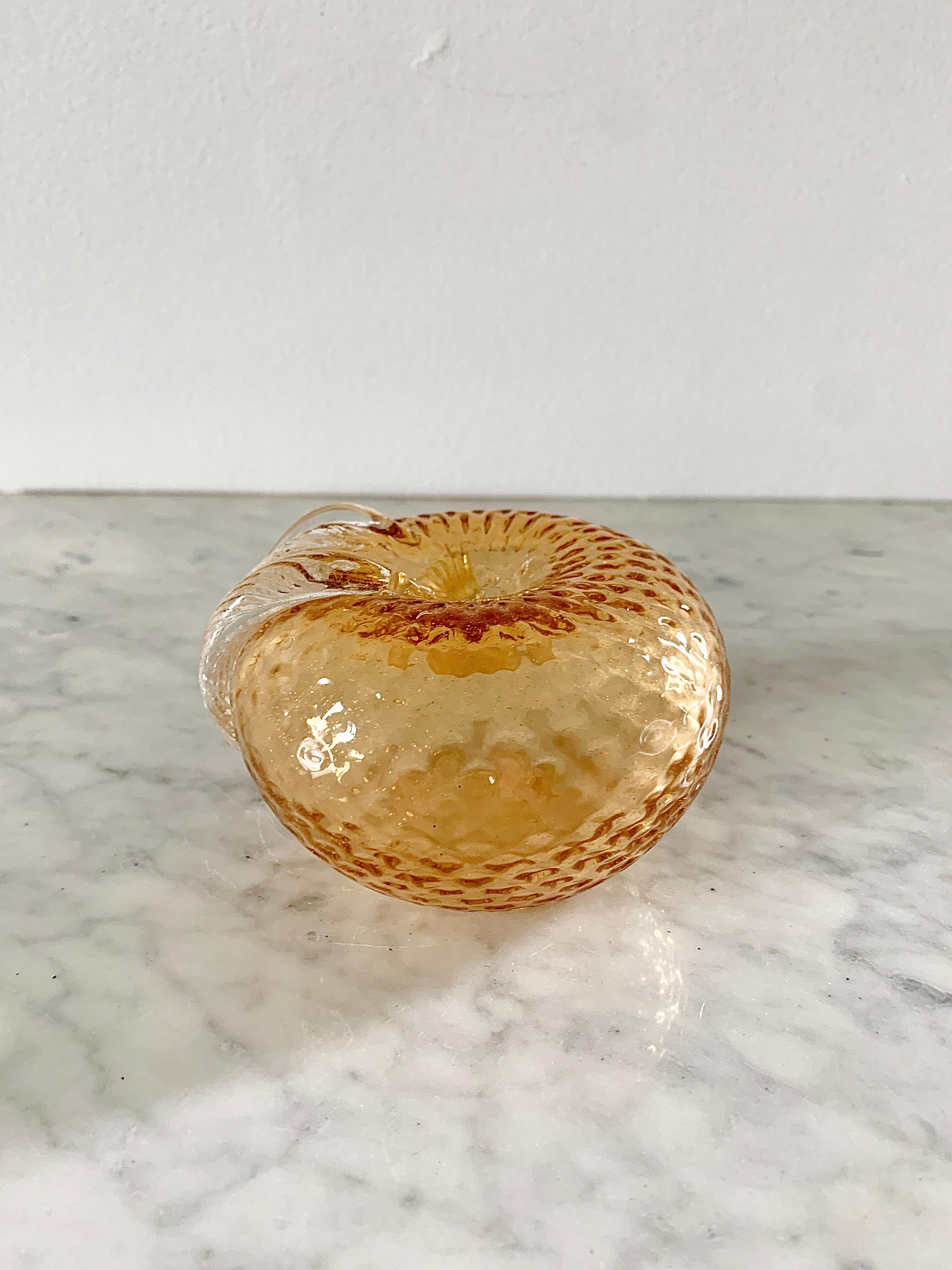 Italian Murano Glass Fruit, Pair For Sale 1