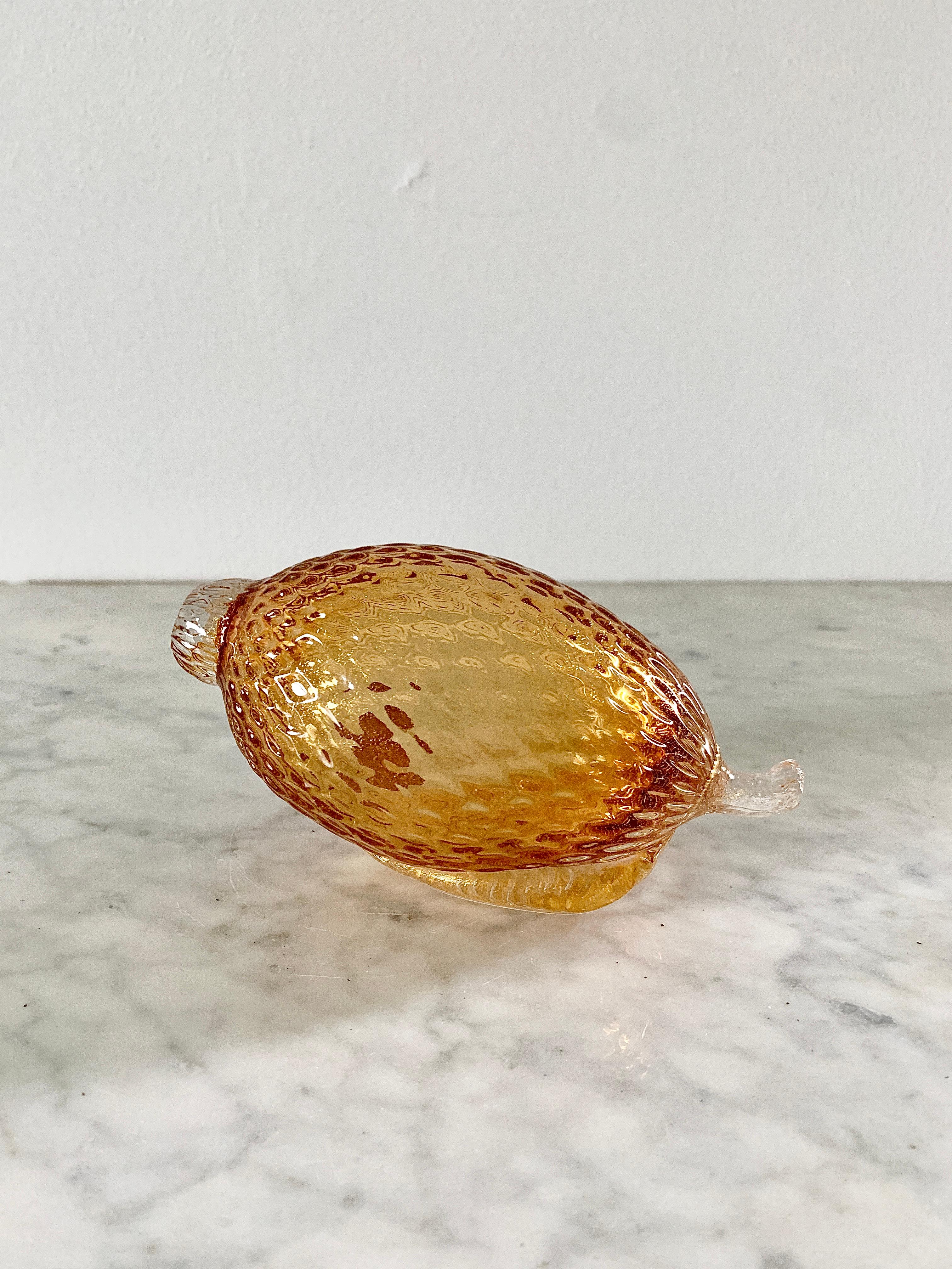 Italian Murano Glass Fruit, Pair For Sale 2