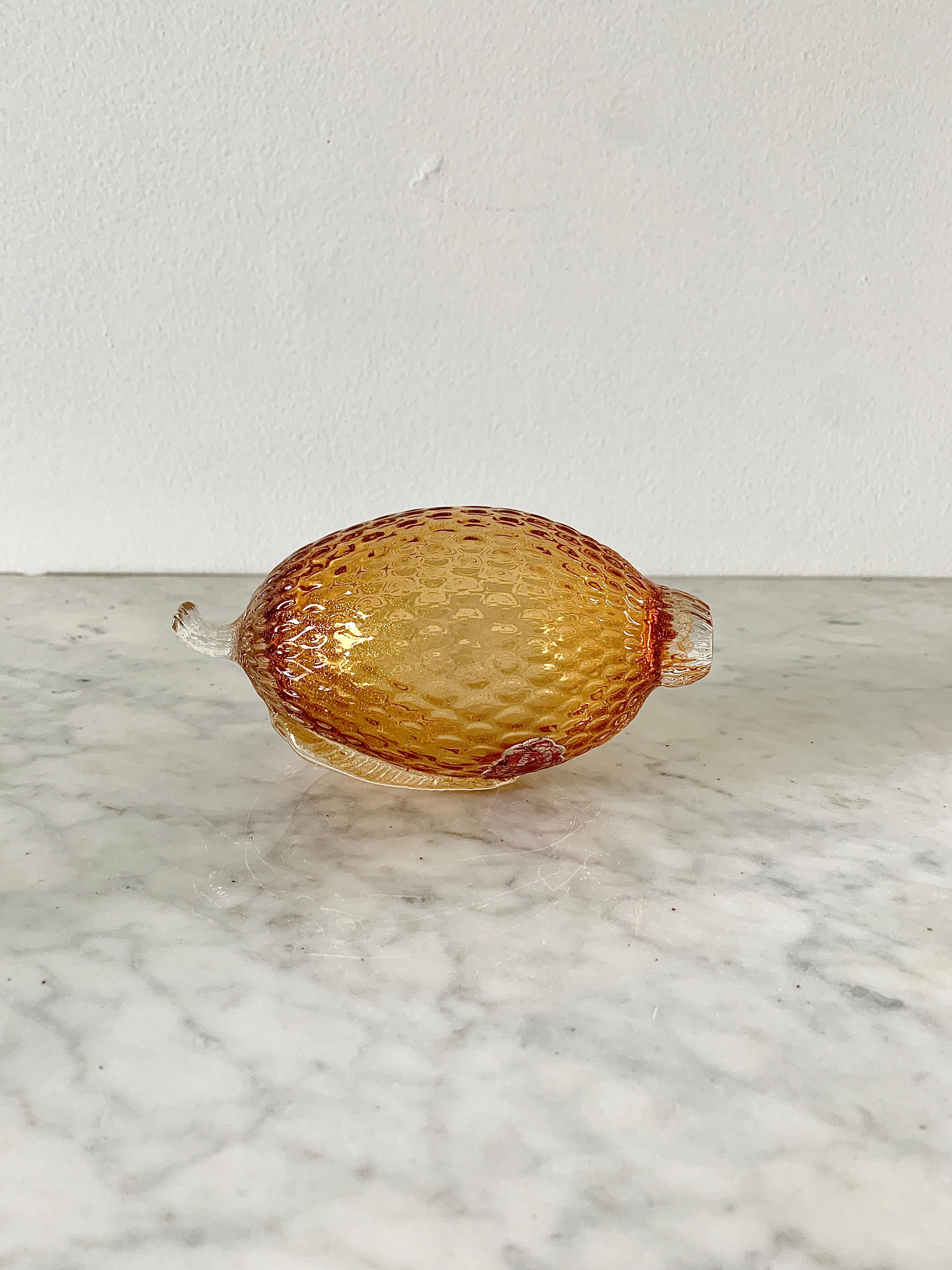 Italian Murano Glass Fruit, Pair For Sale 4