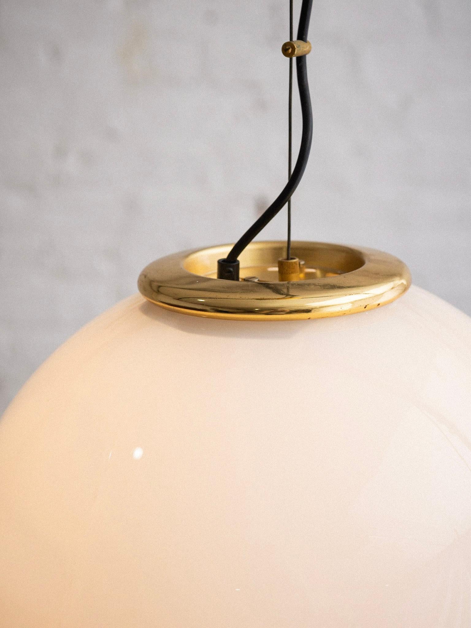 Italian Murano Glass Globe Pendant Light 3
