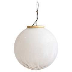 Italian Murano Glass Globe Pendant Light